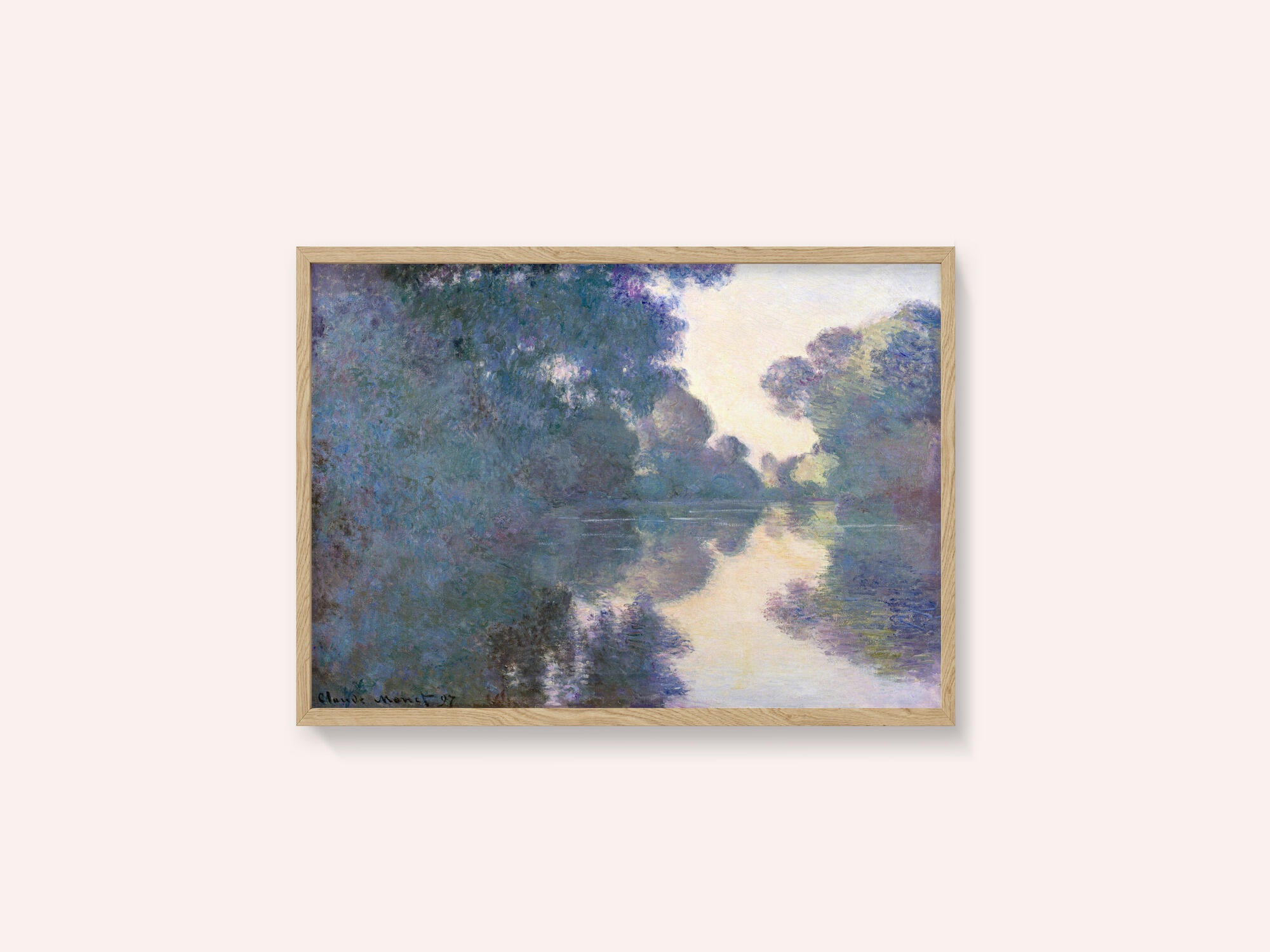 Morning On the Seine Near Giverny (1897) By Claude Monet