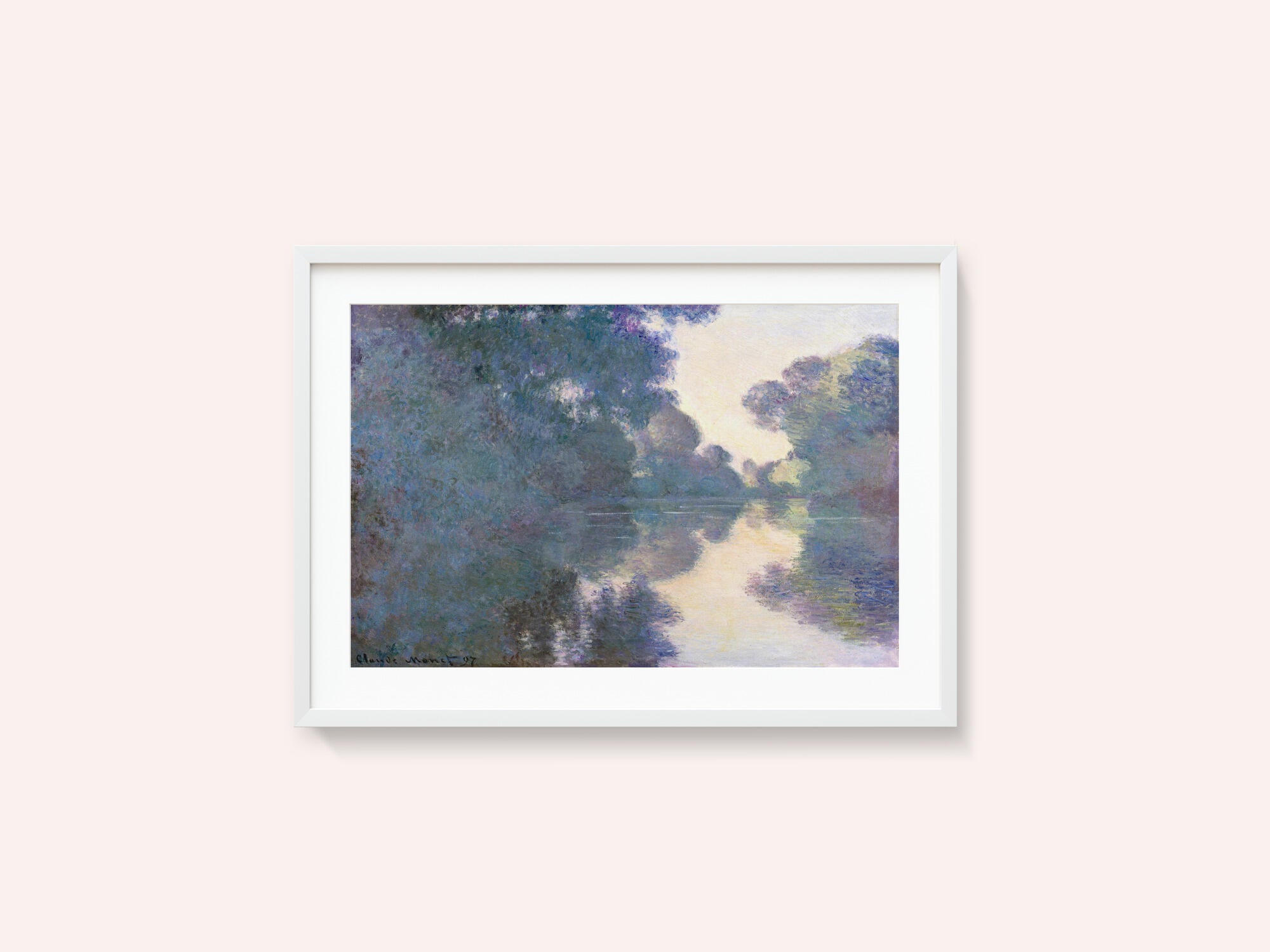 Morning On the Seine Near Giverny (1897) By Claude Monet