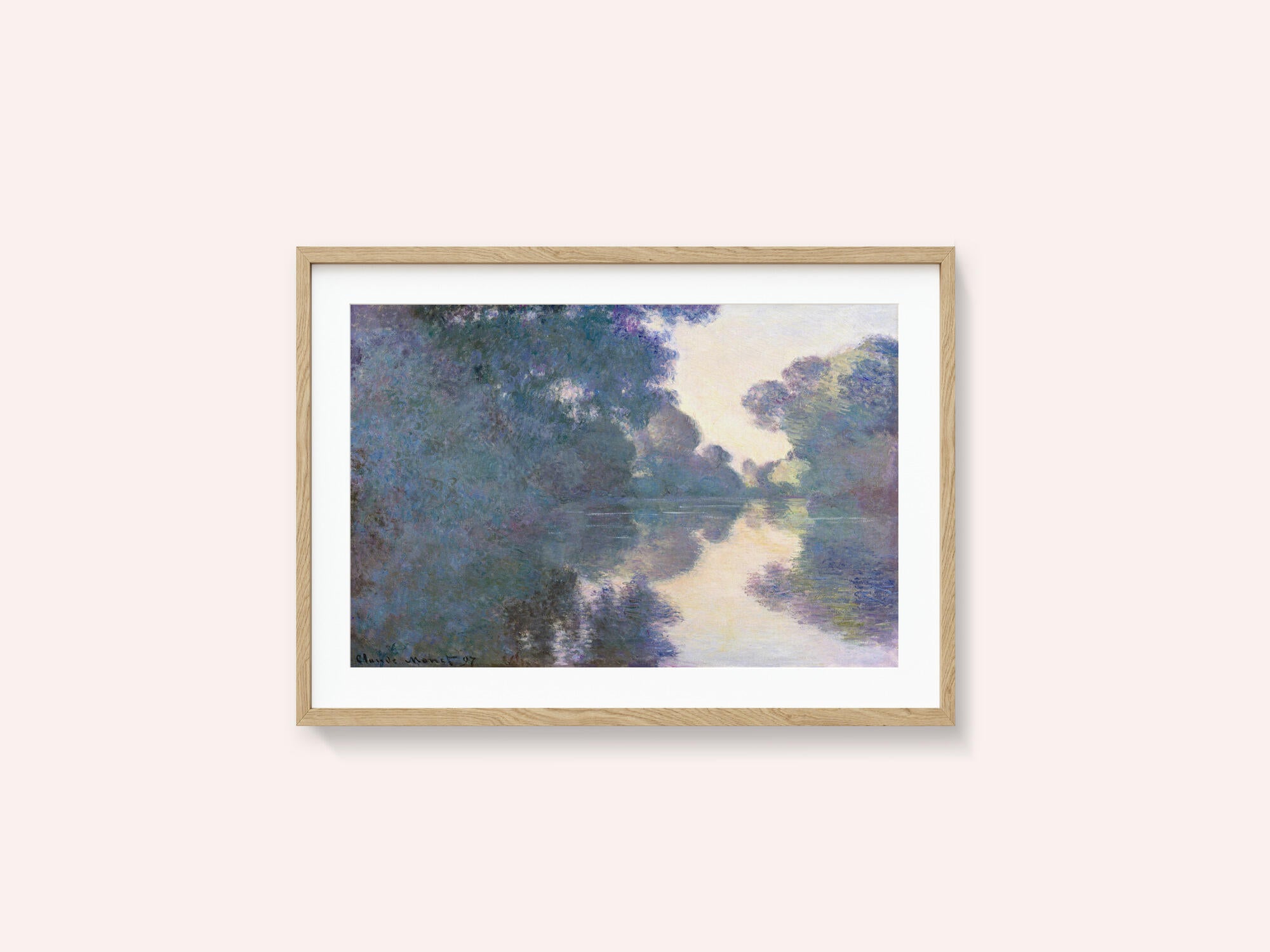 Morning On the Seine Near Giverny (1897) By Claude Monet