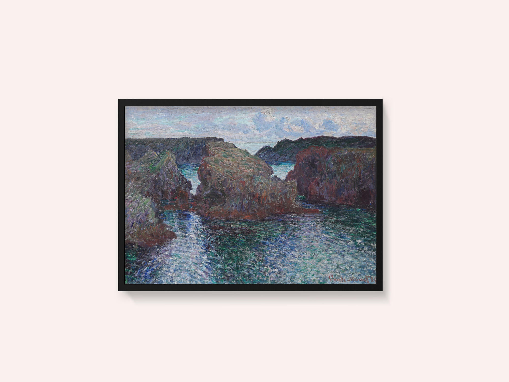 Rocks At Port Goulphar, Belle Île (1886) By Claude Monet