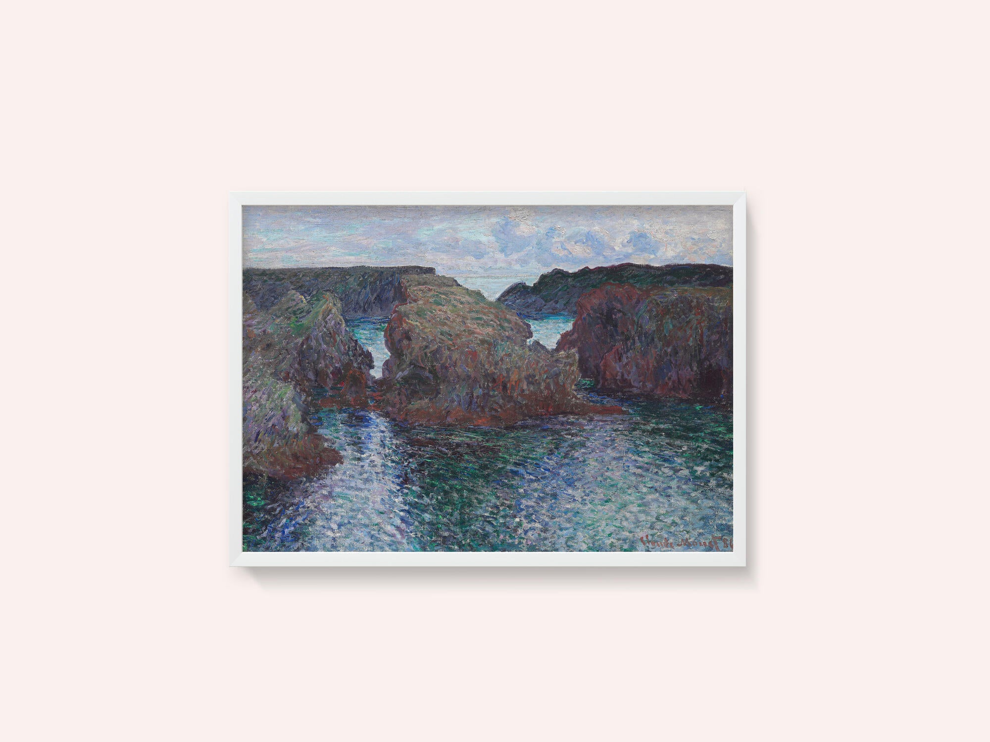 Rocks At Port Goulphar, Belle Île (1886) By Claude Monet
