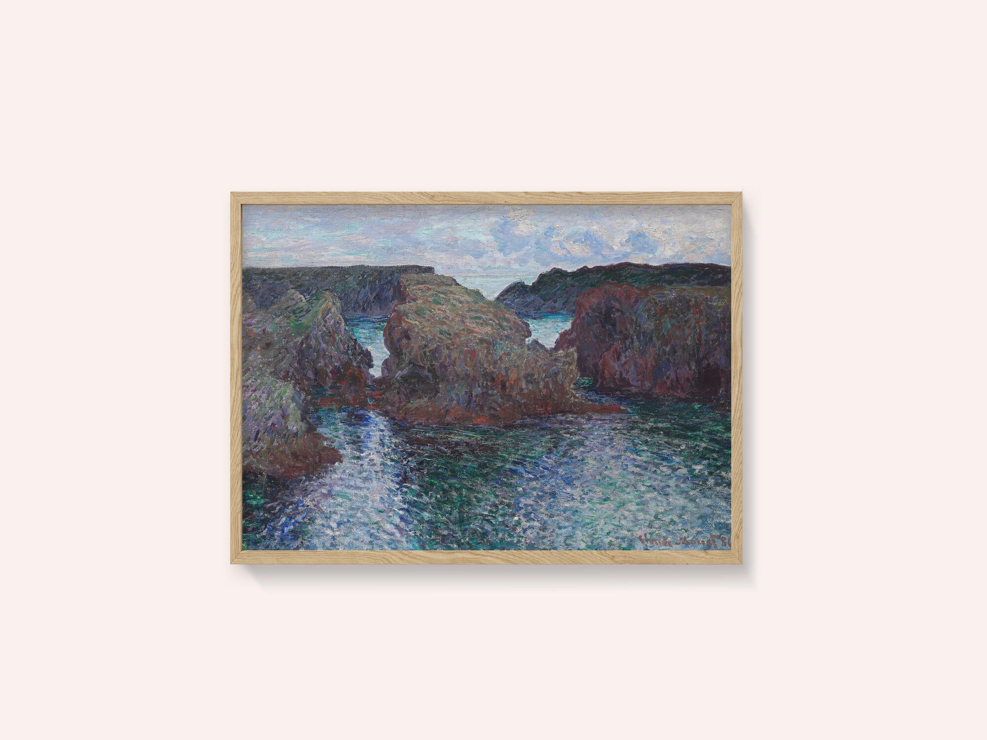 Rocks At Port Goulphar, Belle Île (1886) By Claude Monet