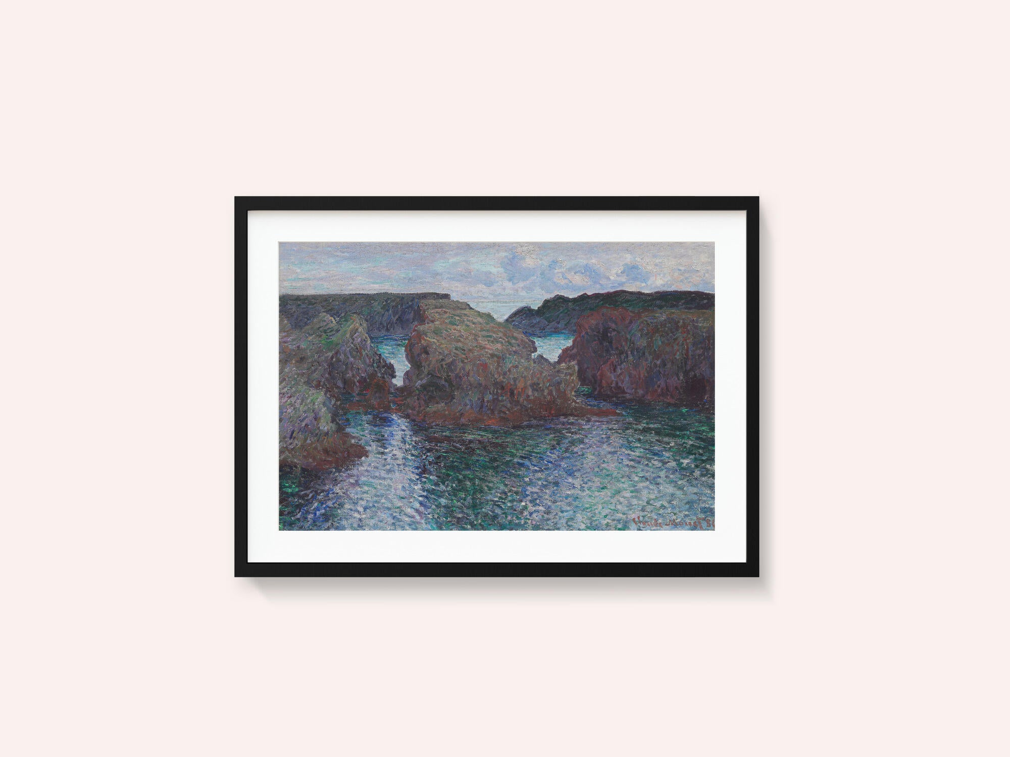 Rocks At Port Goulphar, Belle Île (1886) By Claude Monet