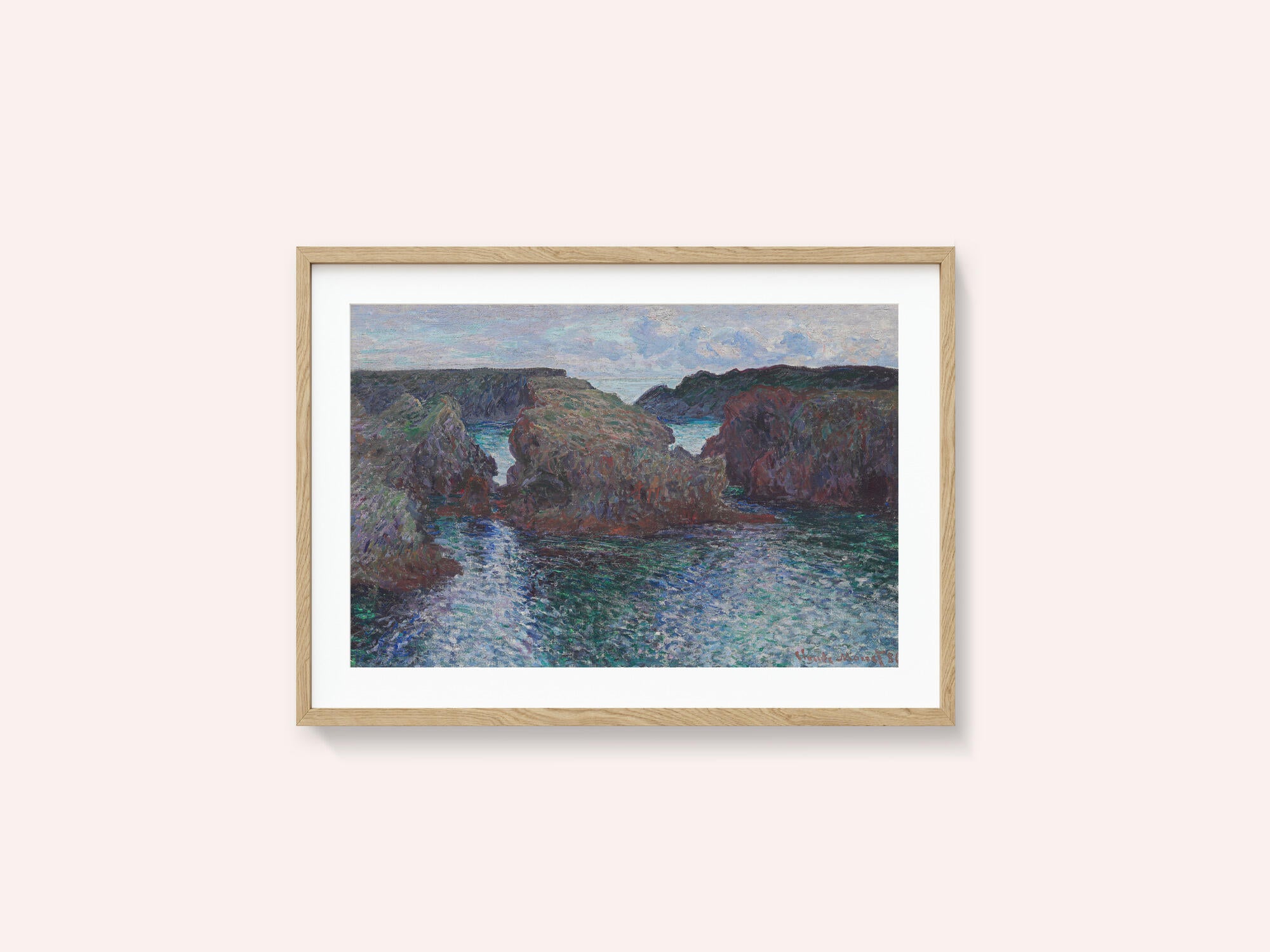 Rocks At Port Goulphar, Belle Île (1886) By Claude Monet