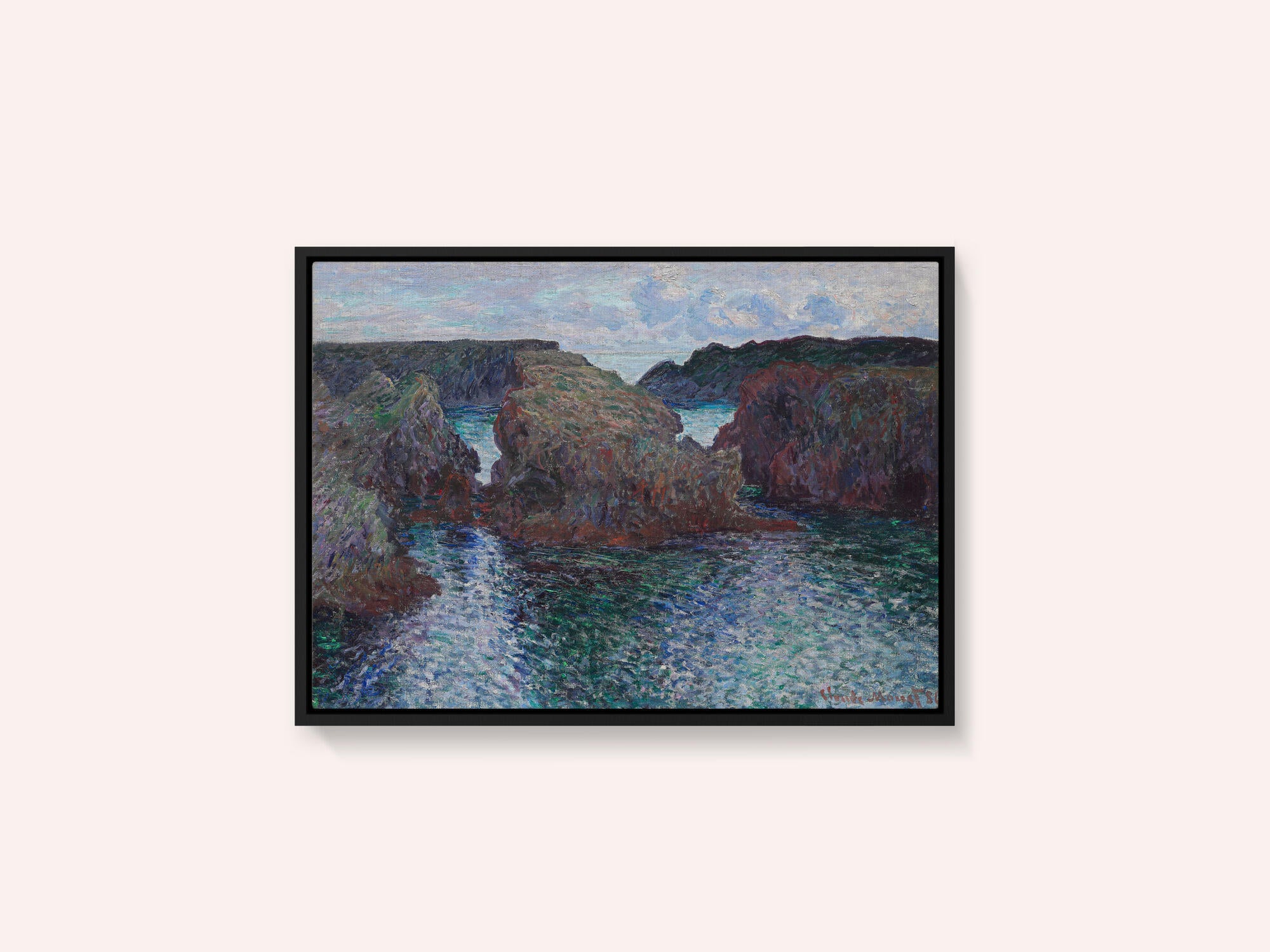 Rocks At Port Goulphar, Belle Île (1886) By Claude Monet