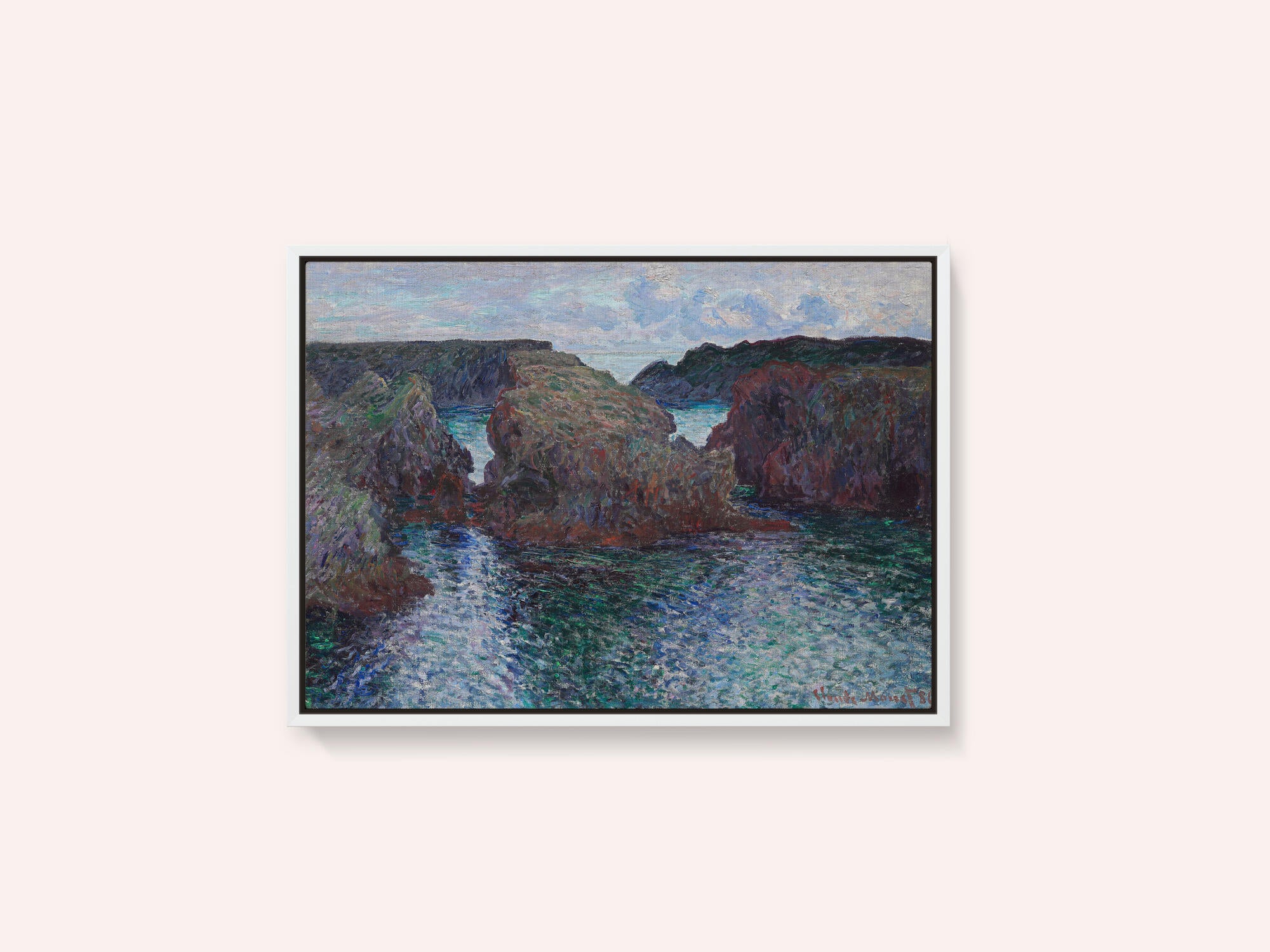 Rocks At Port Goulphar, Belle Île (1886) By Claude Monet