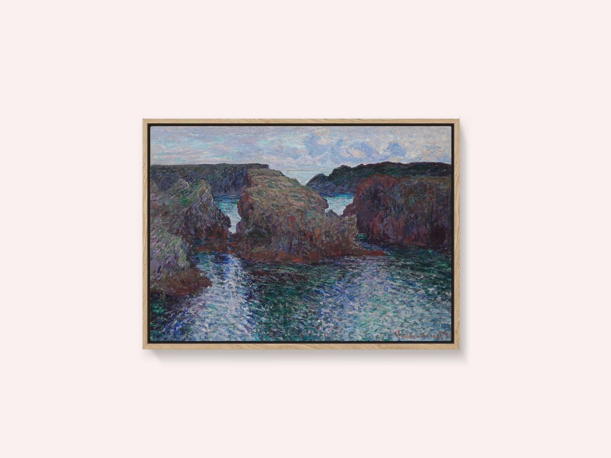 Rocks At Port Goulphar, Belle Île (1886) By Claude Monet