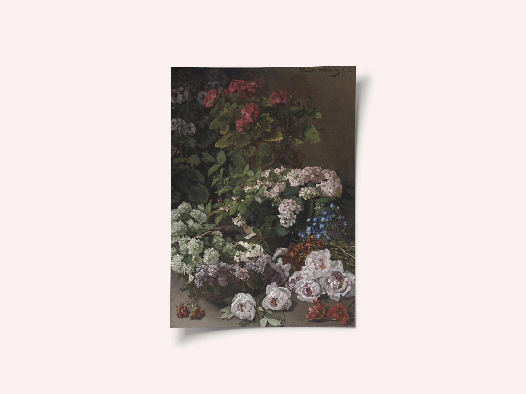 Spring Flowers (1864) By Claude Monet