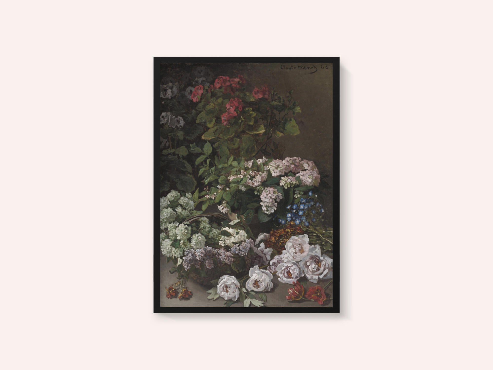 Spring Flowers (1864) By Claude Monet