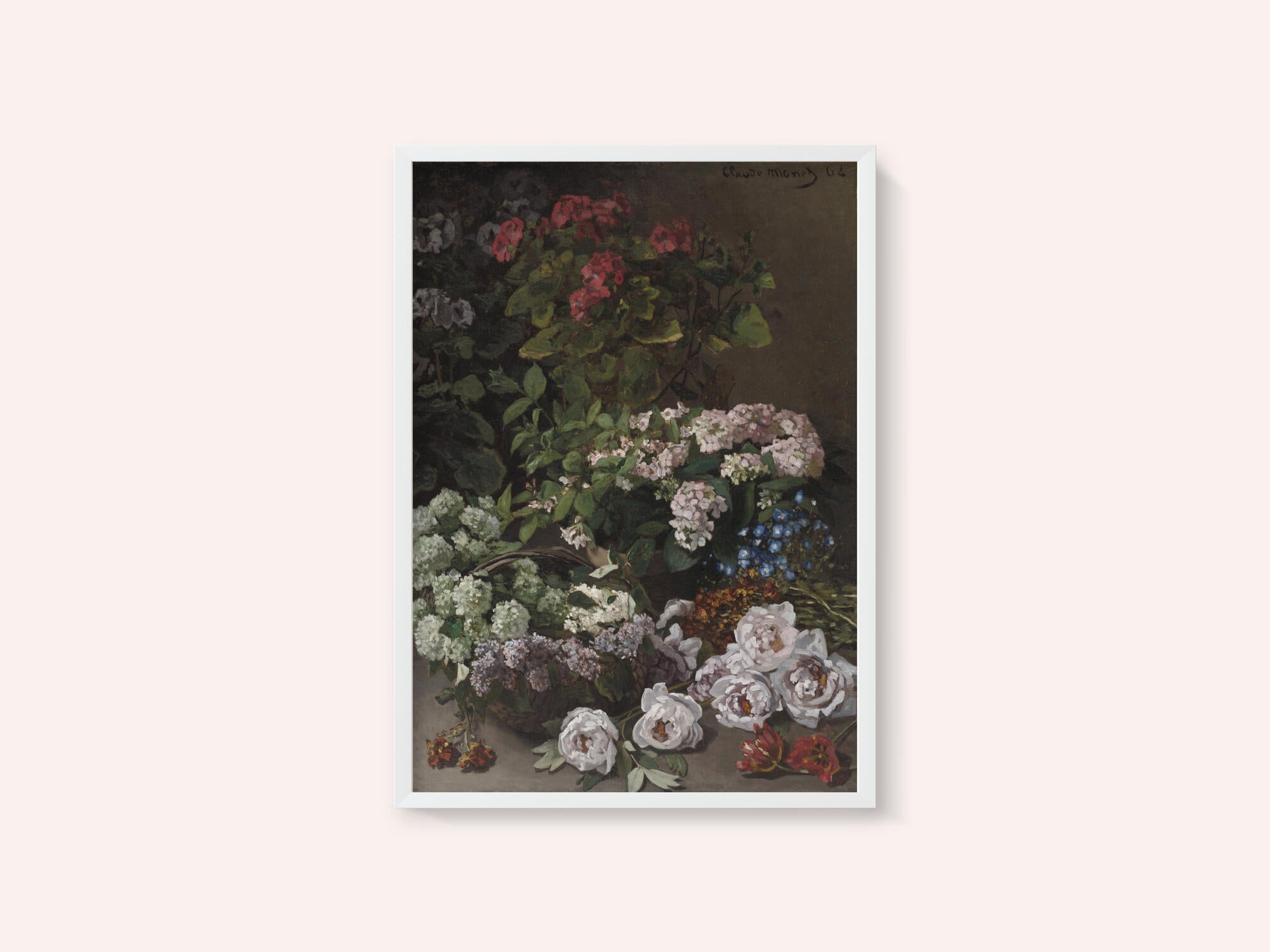 Spring Flowers (1864) By Claude Monet