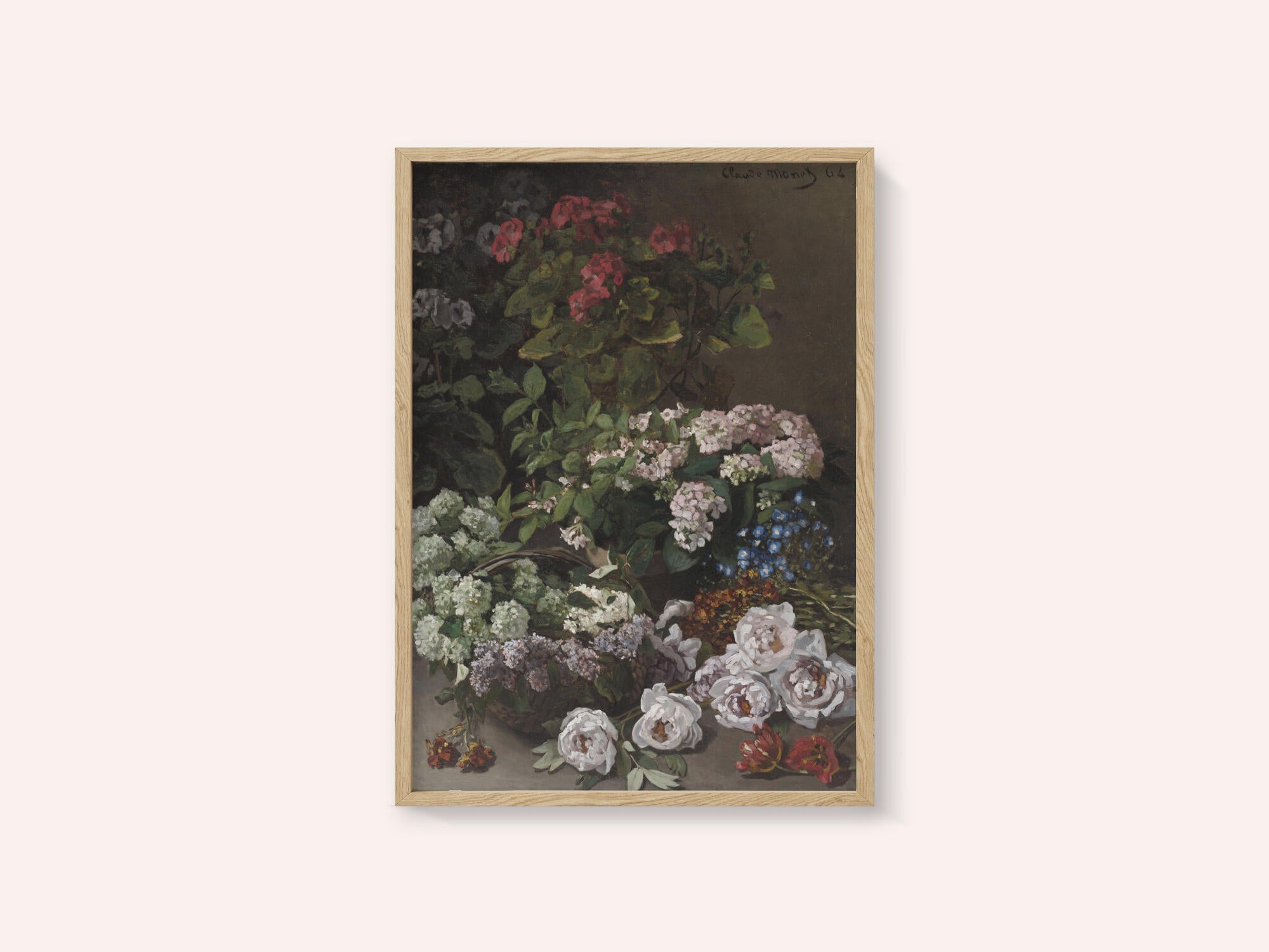 Spring Flowers (1864) By Claude Monet