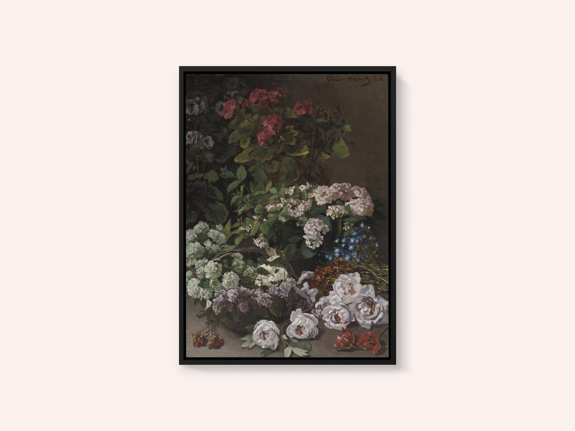 Spring Flowers (1864) By Claude Monet