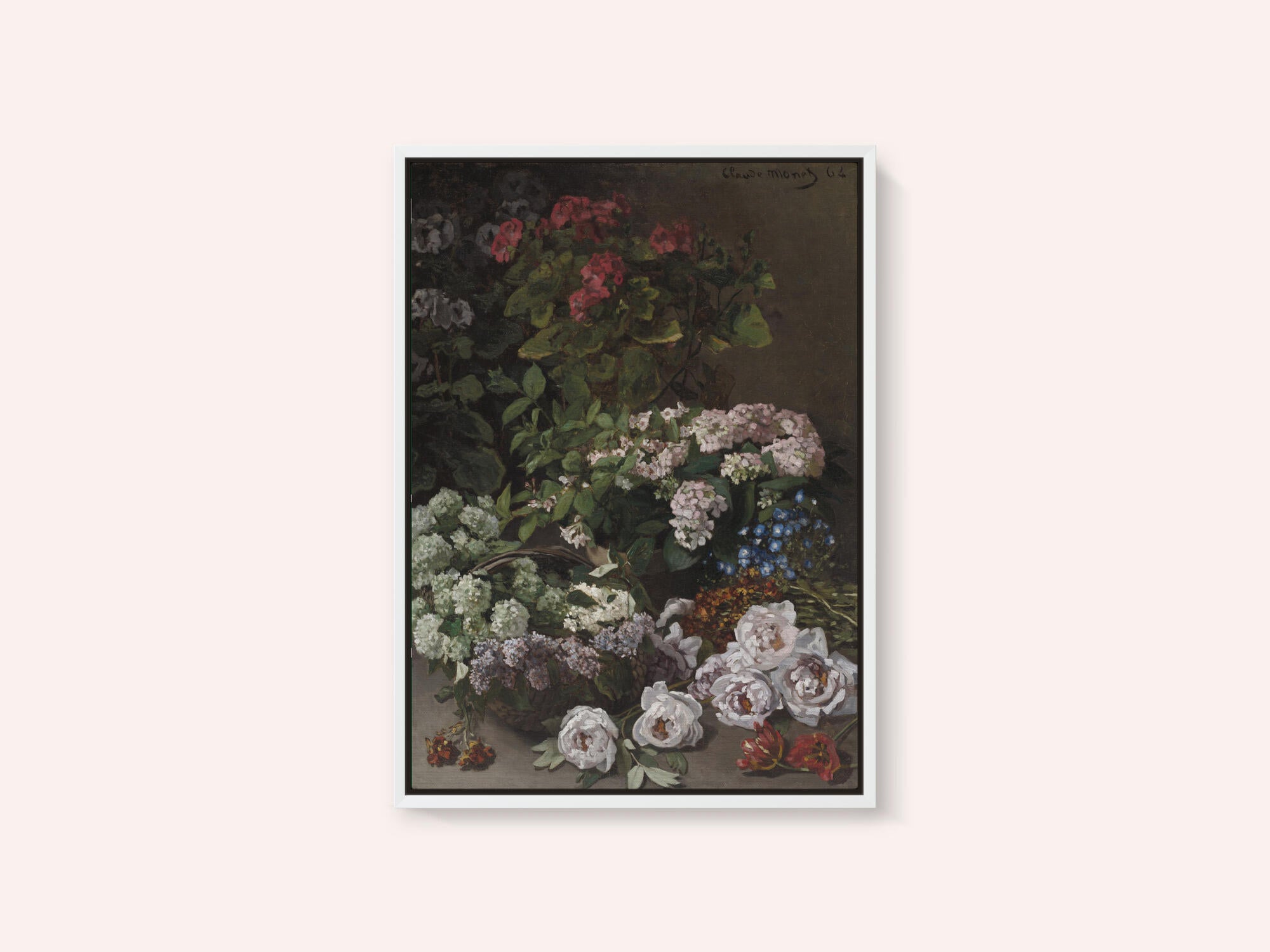 Spring Flowers (1864) By Claude Monet