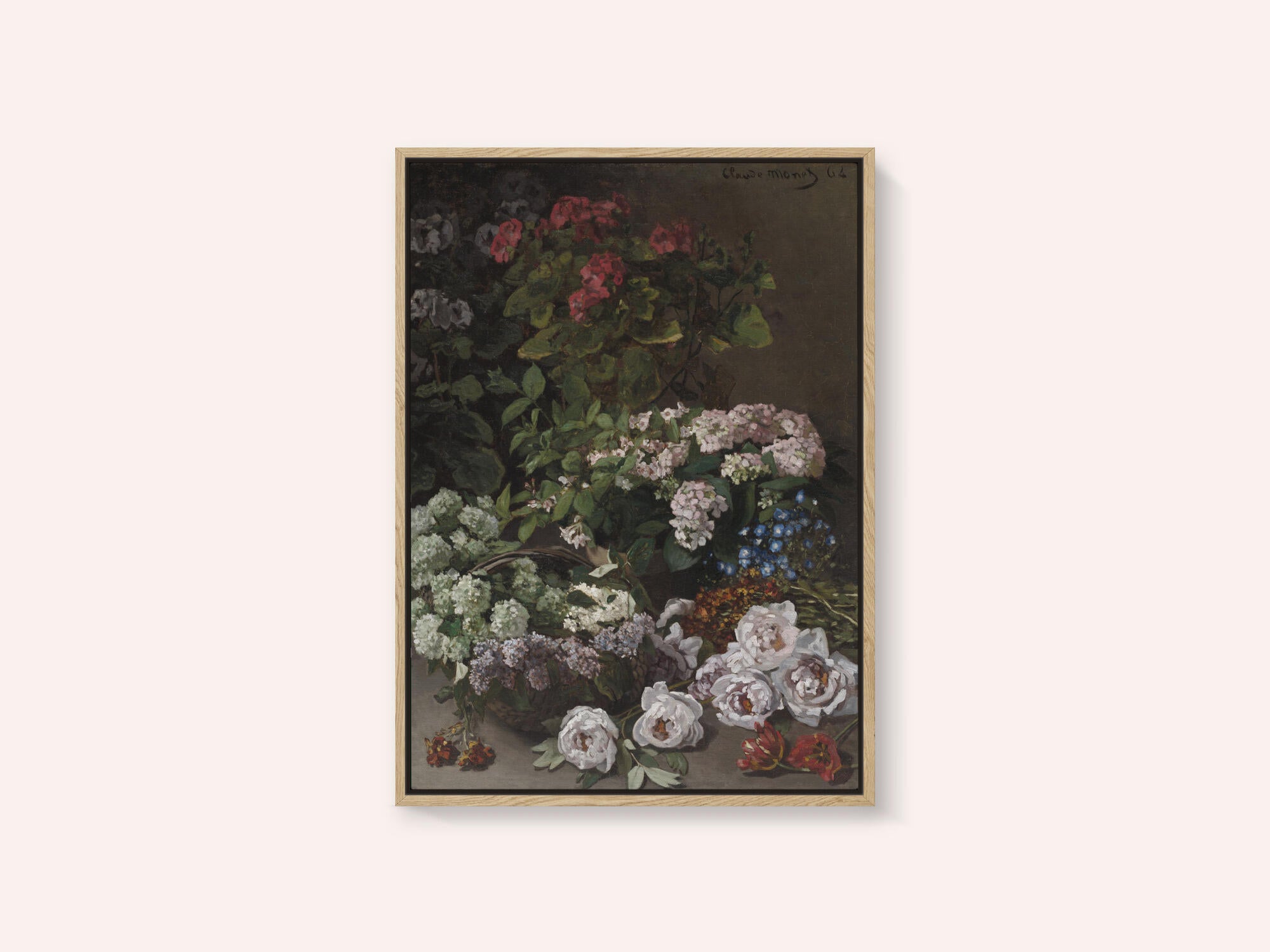 Spring Flowers (1864) By Claude Monet