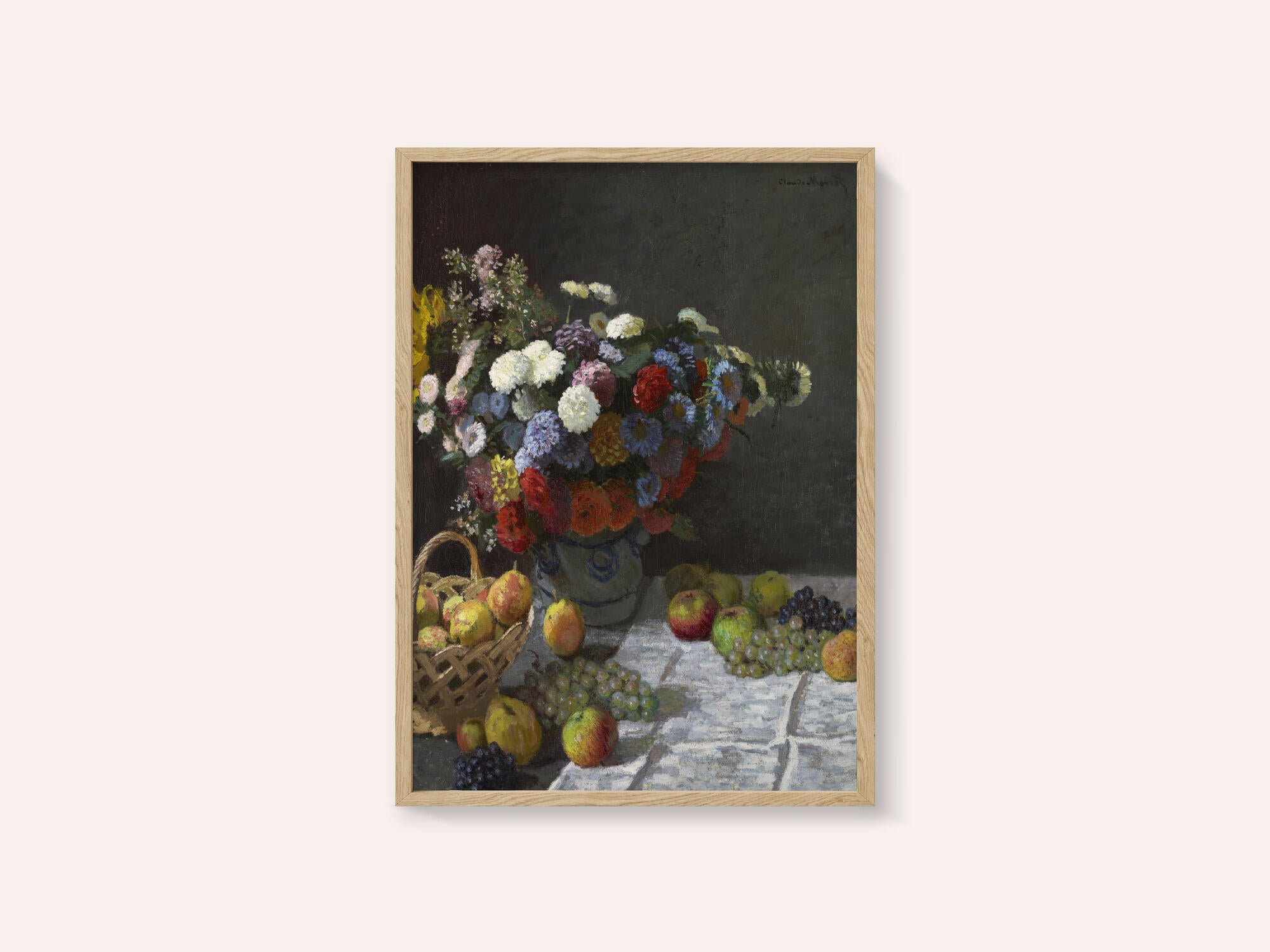 Still Life With Flowers and Fruit (1869) By Claude Monet