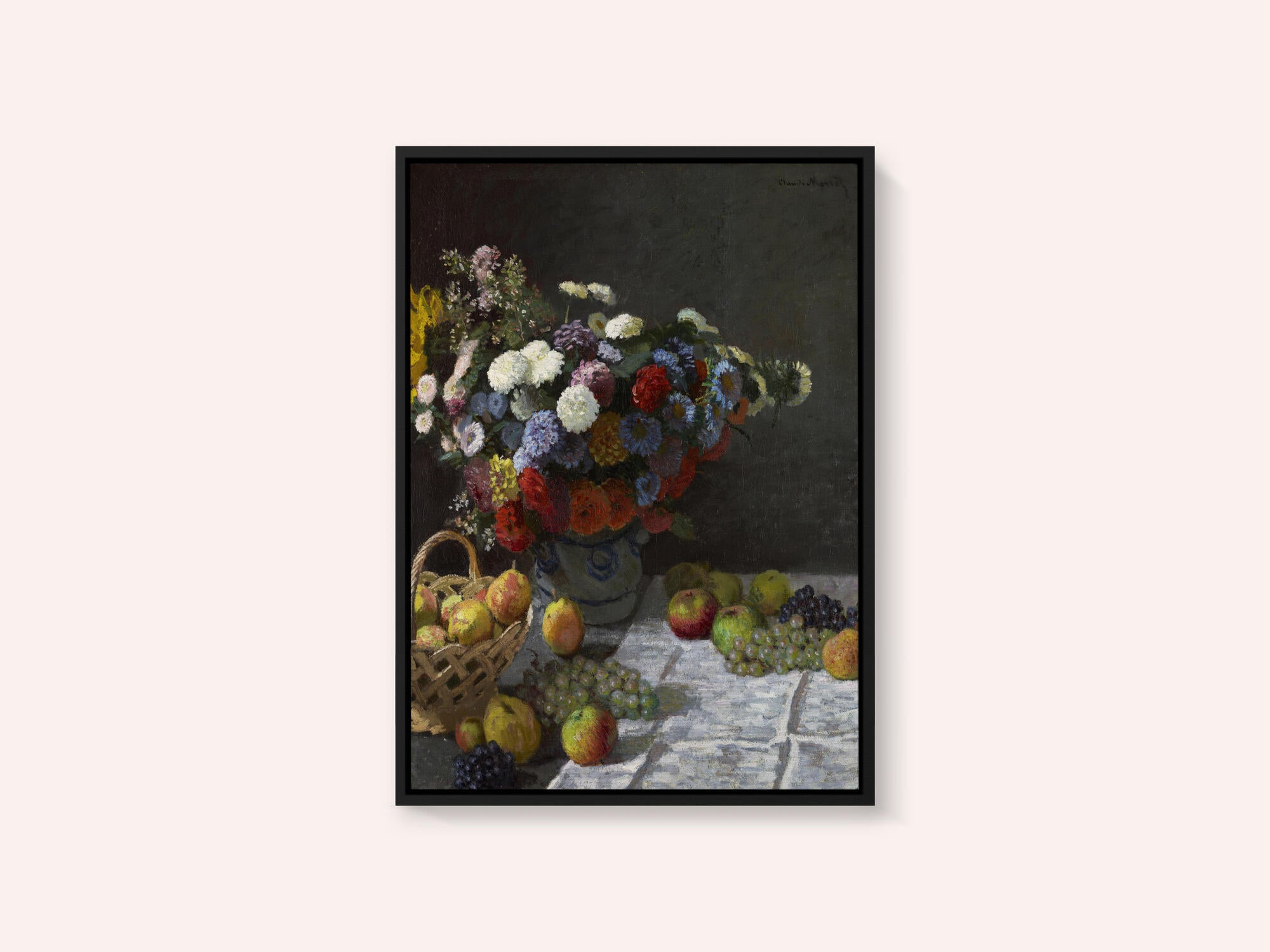 Still Life With Flowers and Fruit (1869) By Claude Monet