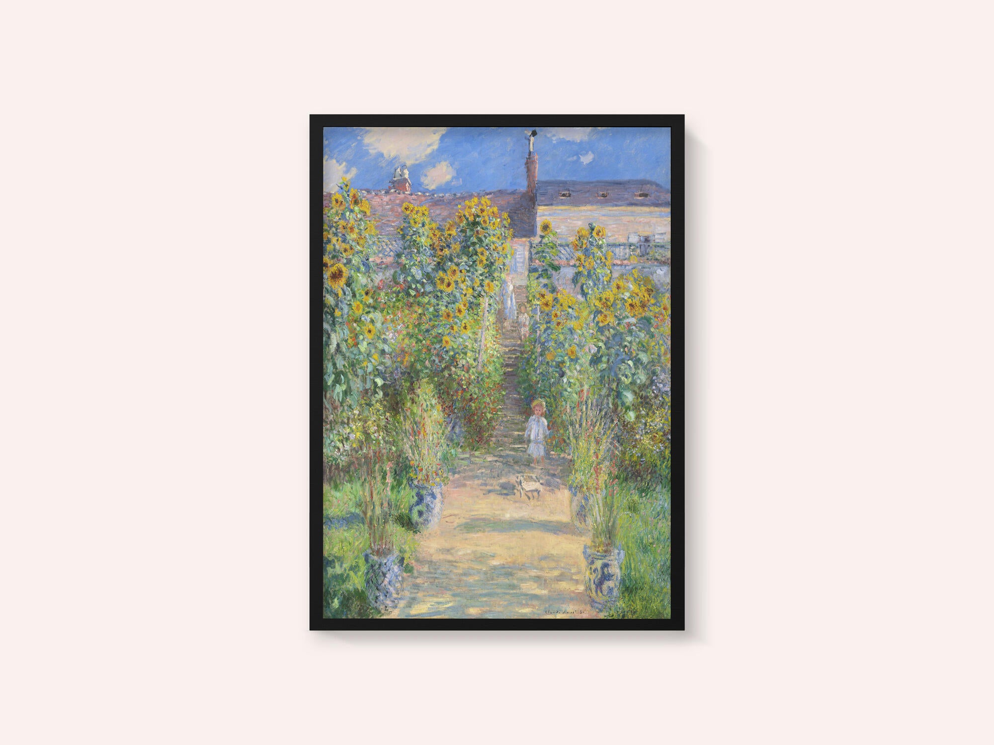 The Artist's Garden At Vétheuil (1881) By Claude Monet