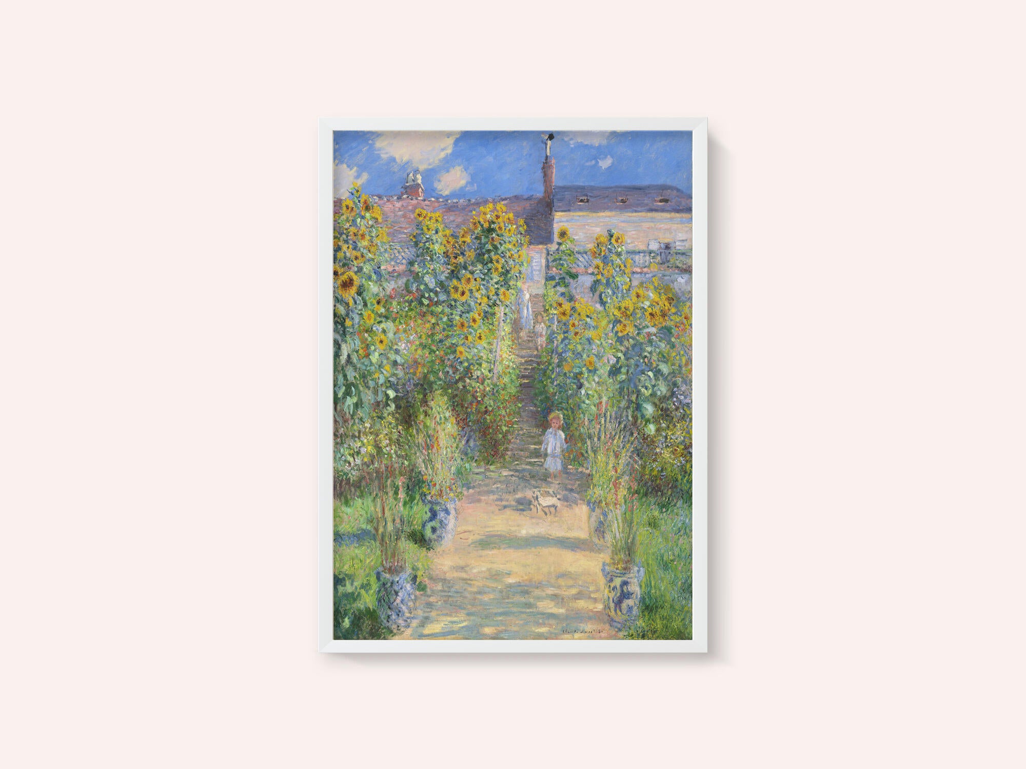 The Artist's Garden At Vétheuil (1881) By Claude Monet