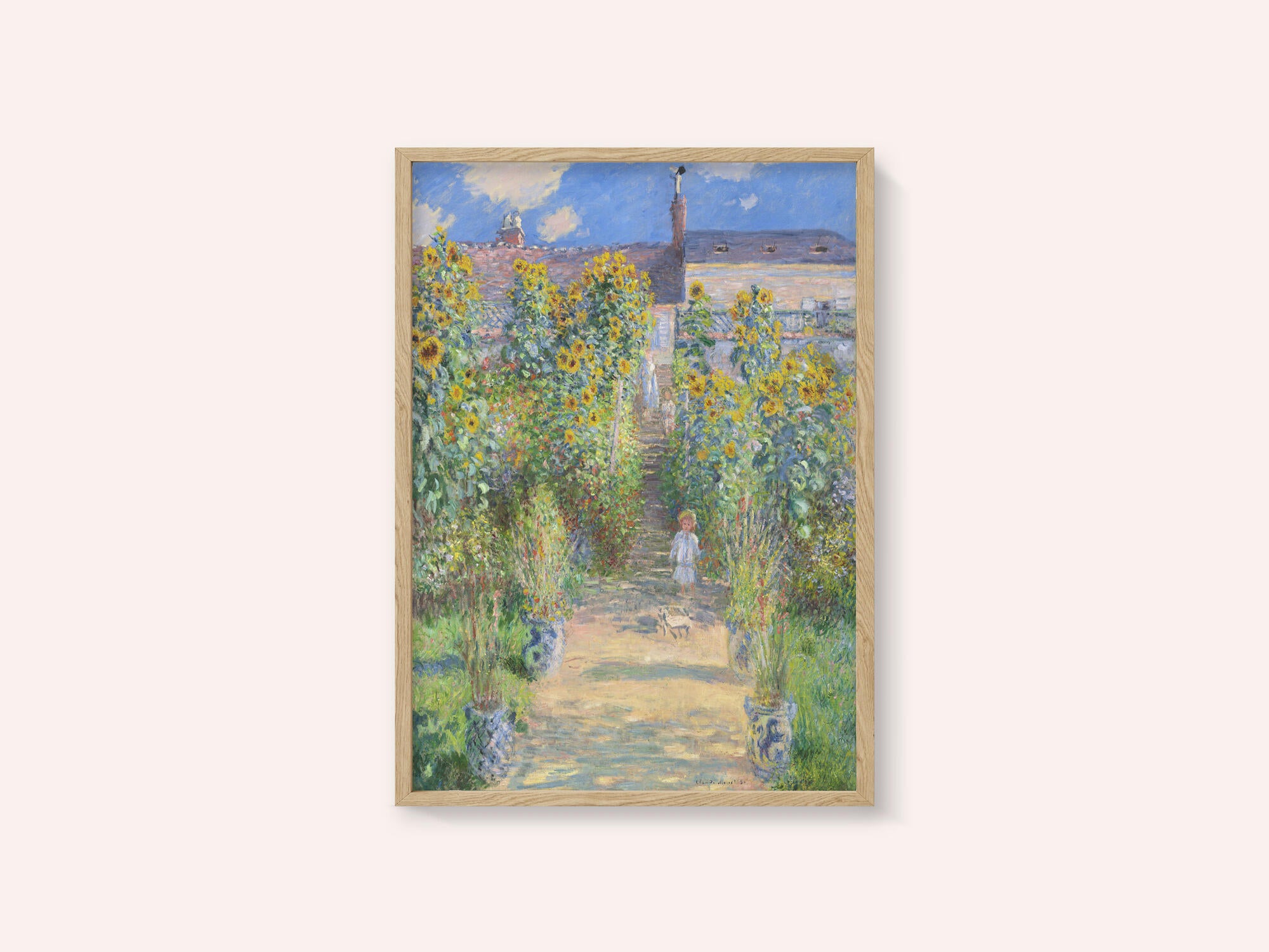 The Artist's Garden At Vétheuil (1881) By Claude Monet