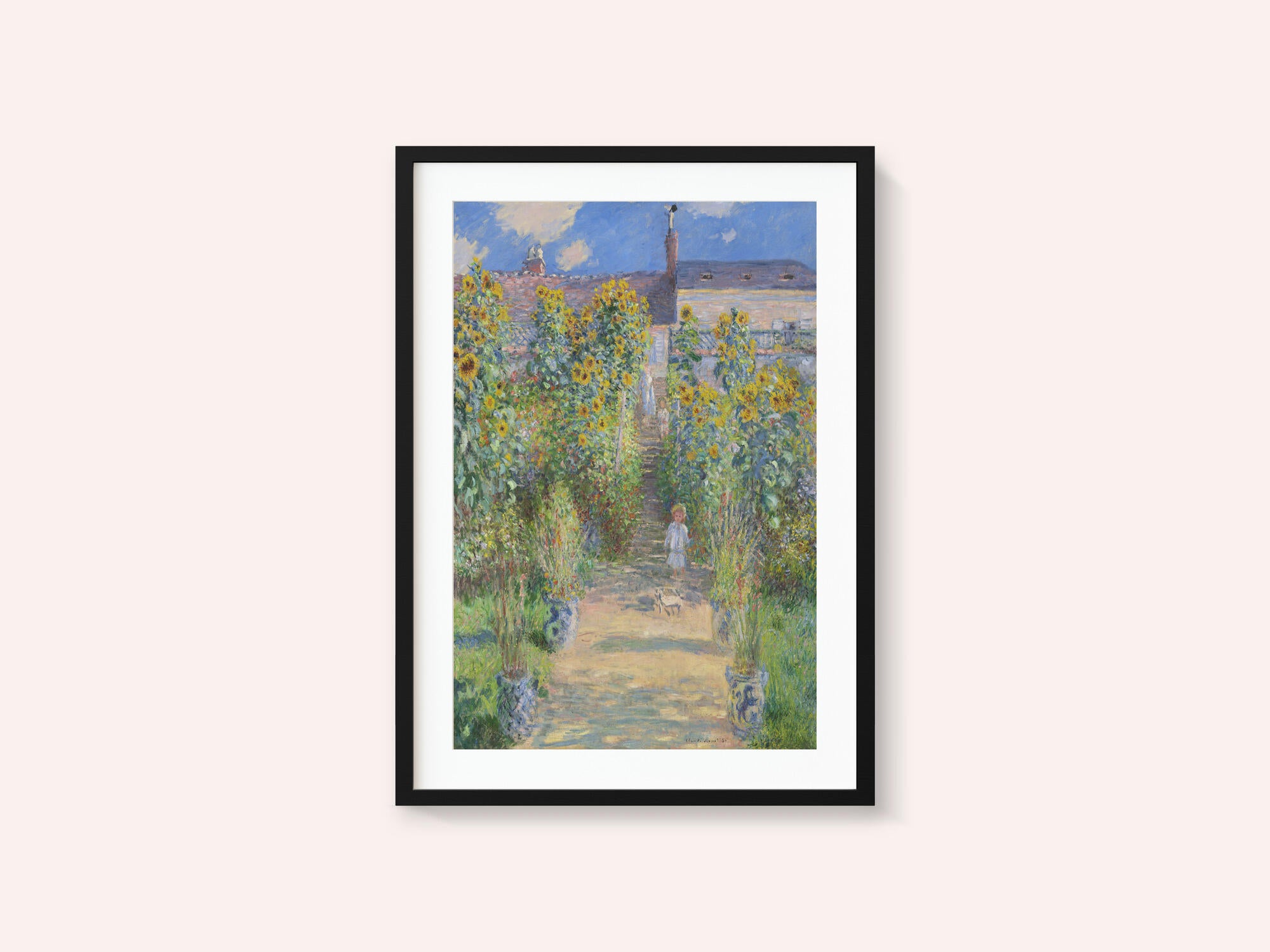 The Artist's Garden At Vétheuil (1881) By Claude Monet