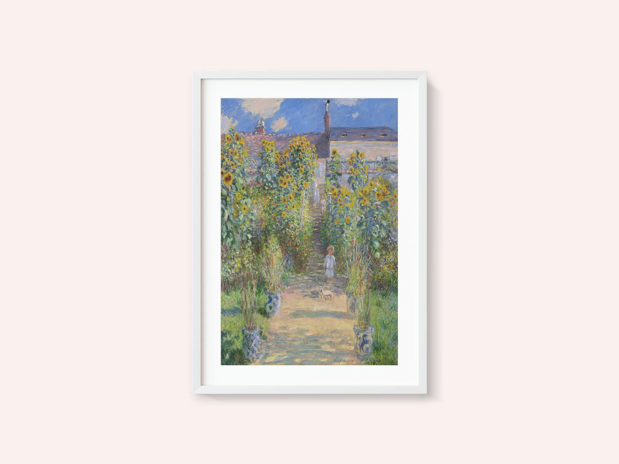 The Artist's Garden At Vétheuil (1881) By Claude Monet