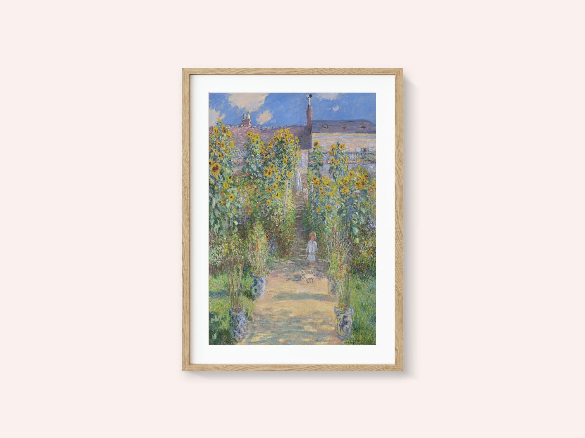 The Artist's Garden At Vétheuil (1881) By Claude Monet