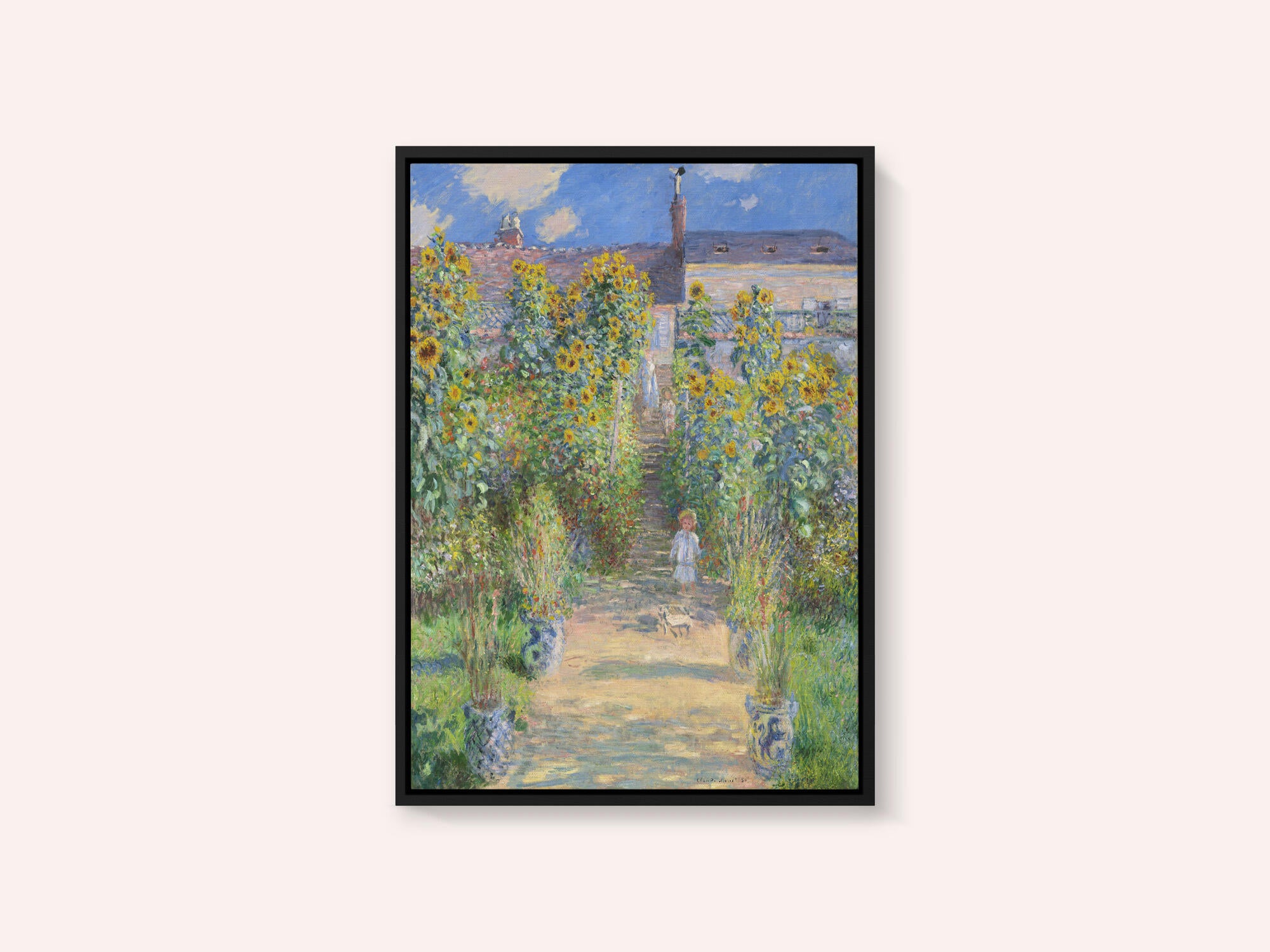 The Artist's Garden At Vétheuil (1881) By Claude Monet
