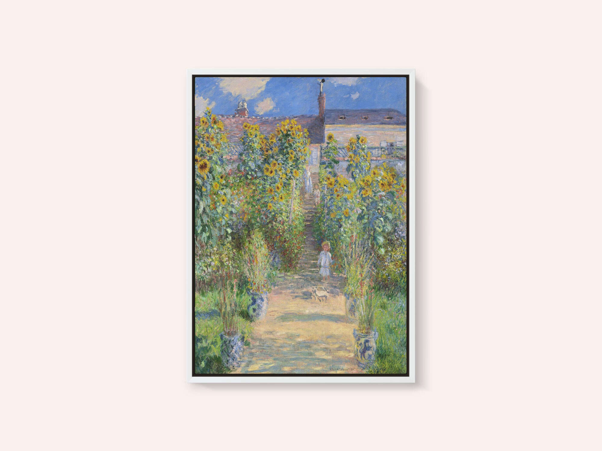 The Artist's Garden At Vétheuil (1881) By Claude Monet