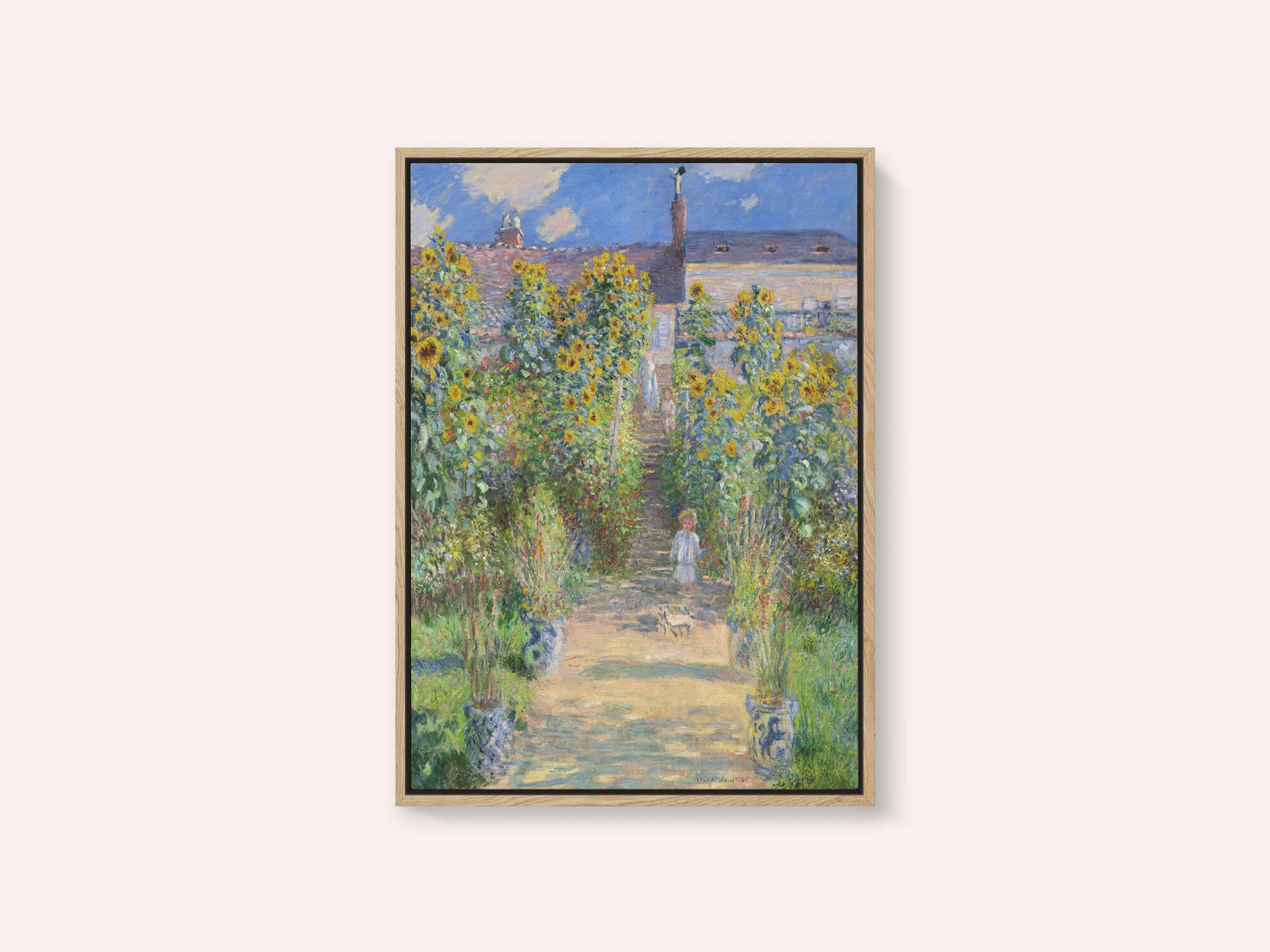 The Artist's Garden At Vétheuil (1881) By Claude Monet