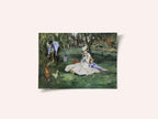 The Monet Family In Their Garden At Argenteuil (1874)