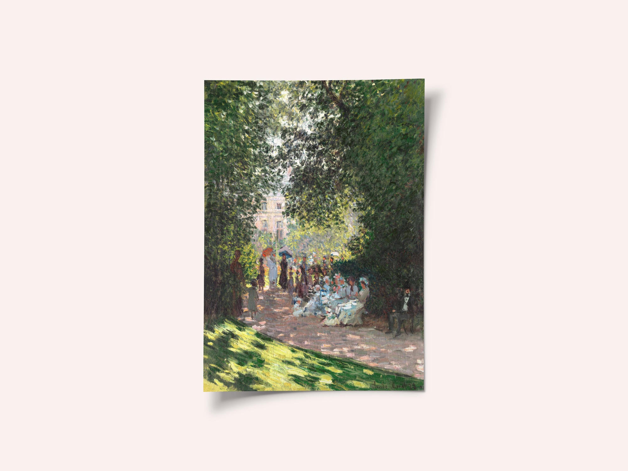 The Parc Monceau (1878) By Claude Monet