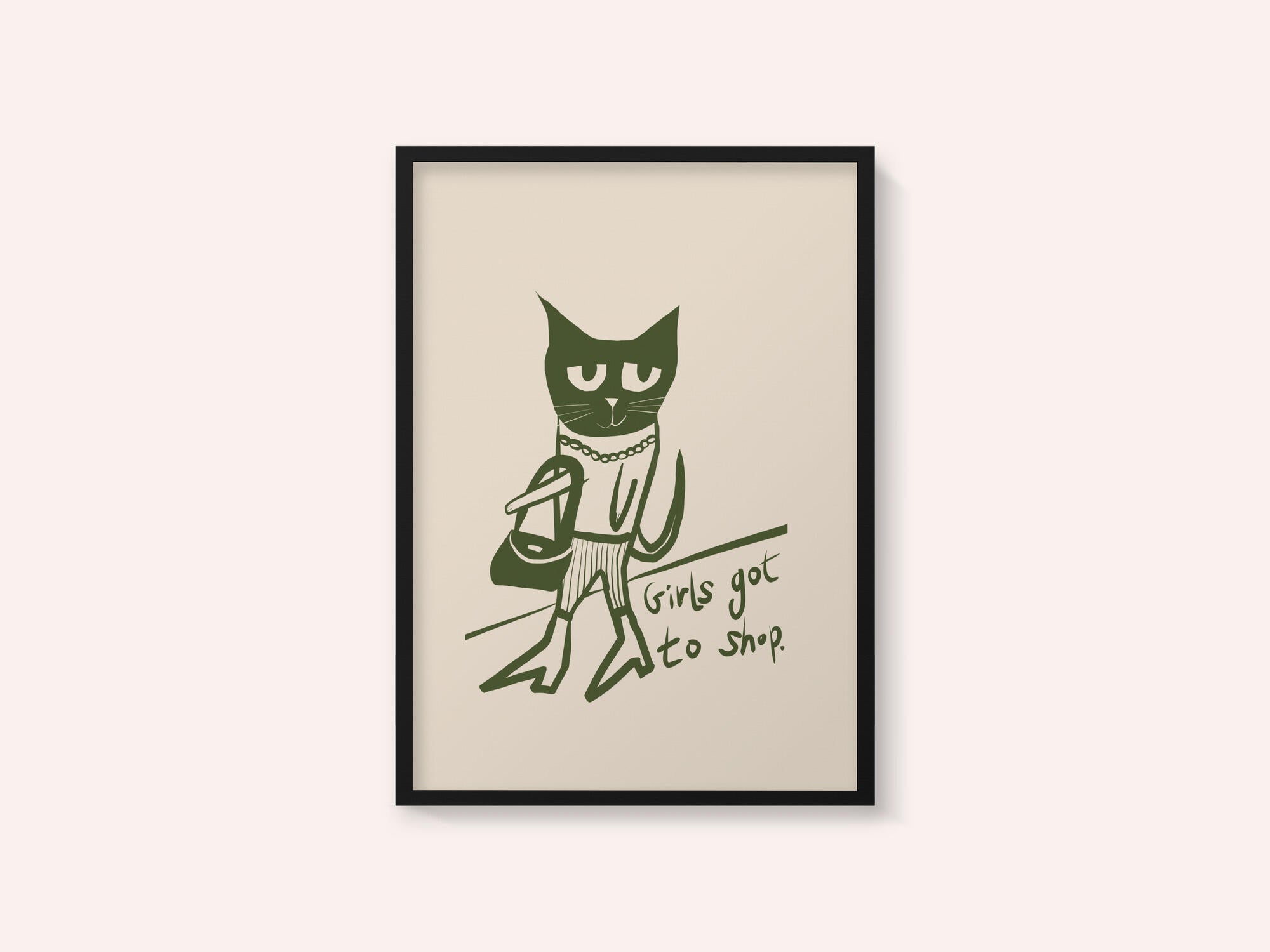 Cat shopping humour