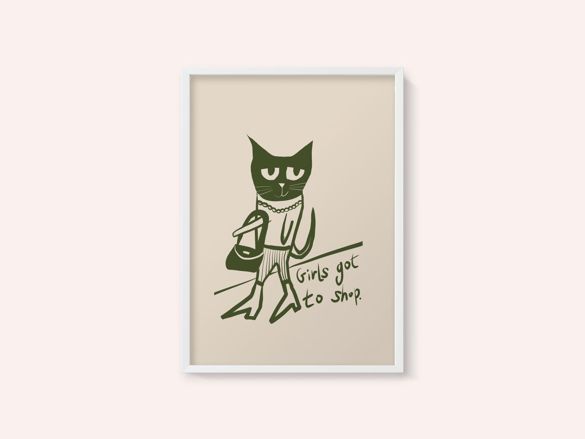 Cat shopping humour