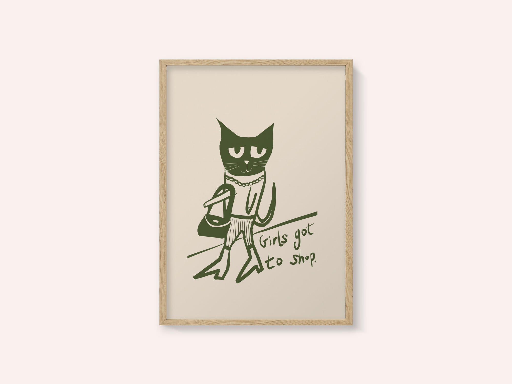 Cat shopping humour