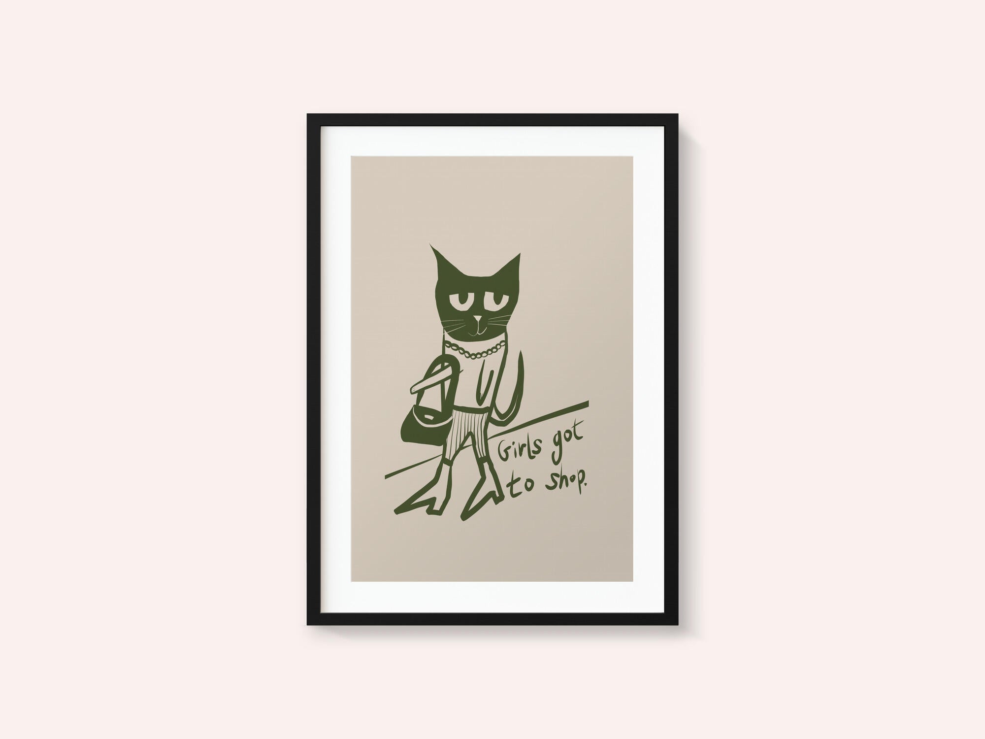Cat shopping humour