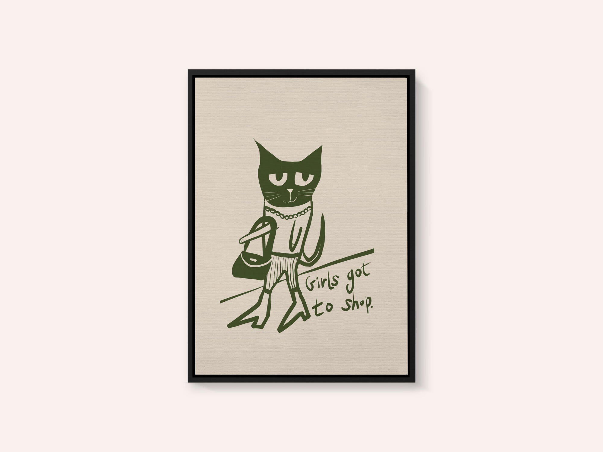 Cat shopping humour
