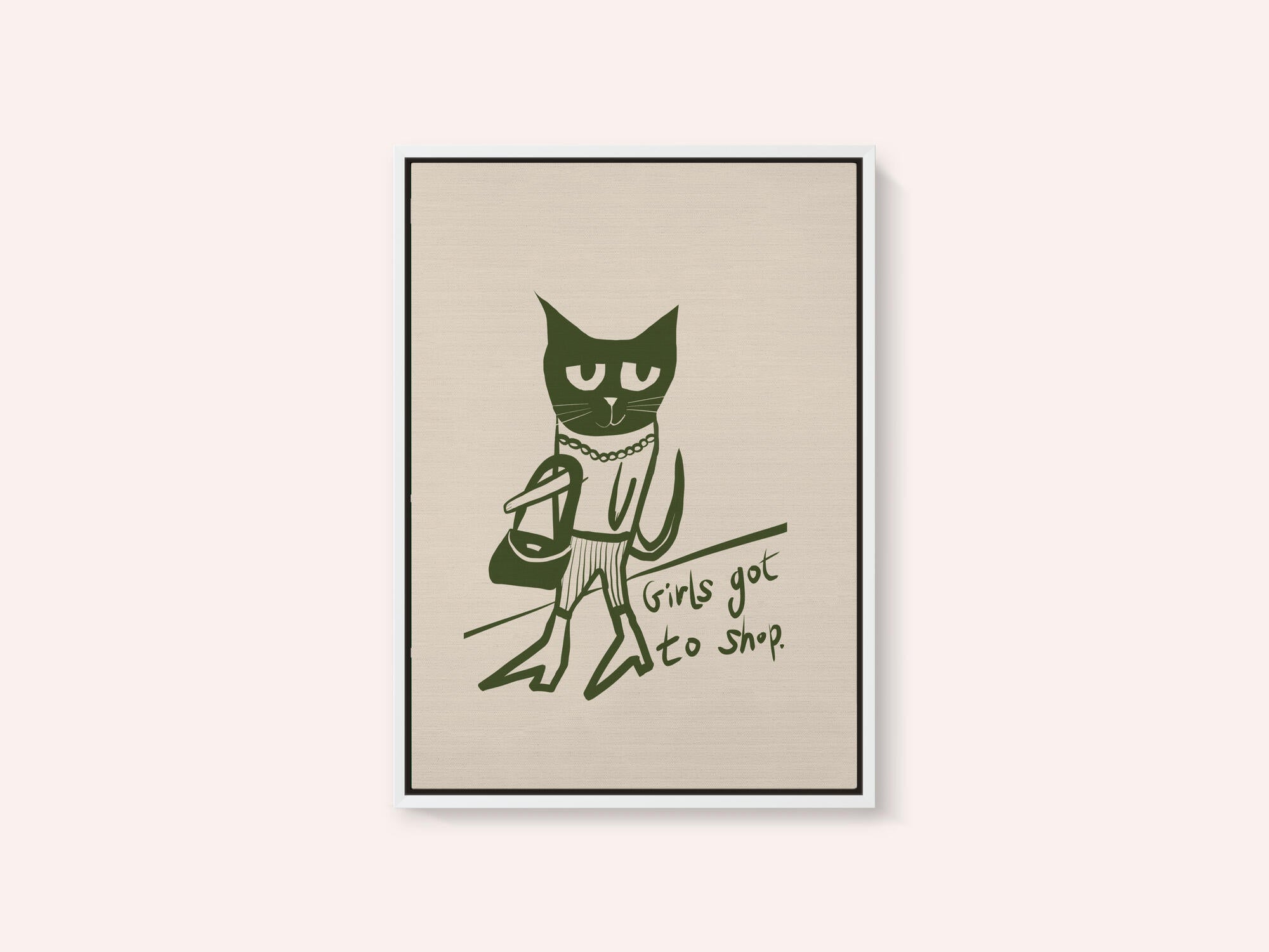 Cat shopping humour
