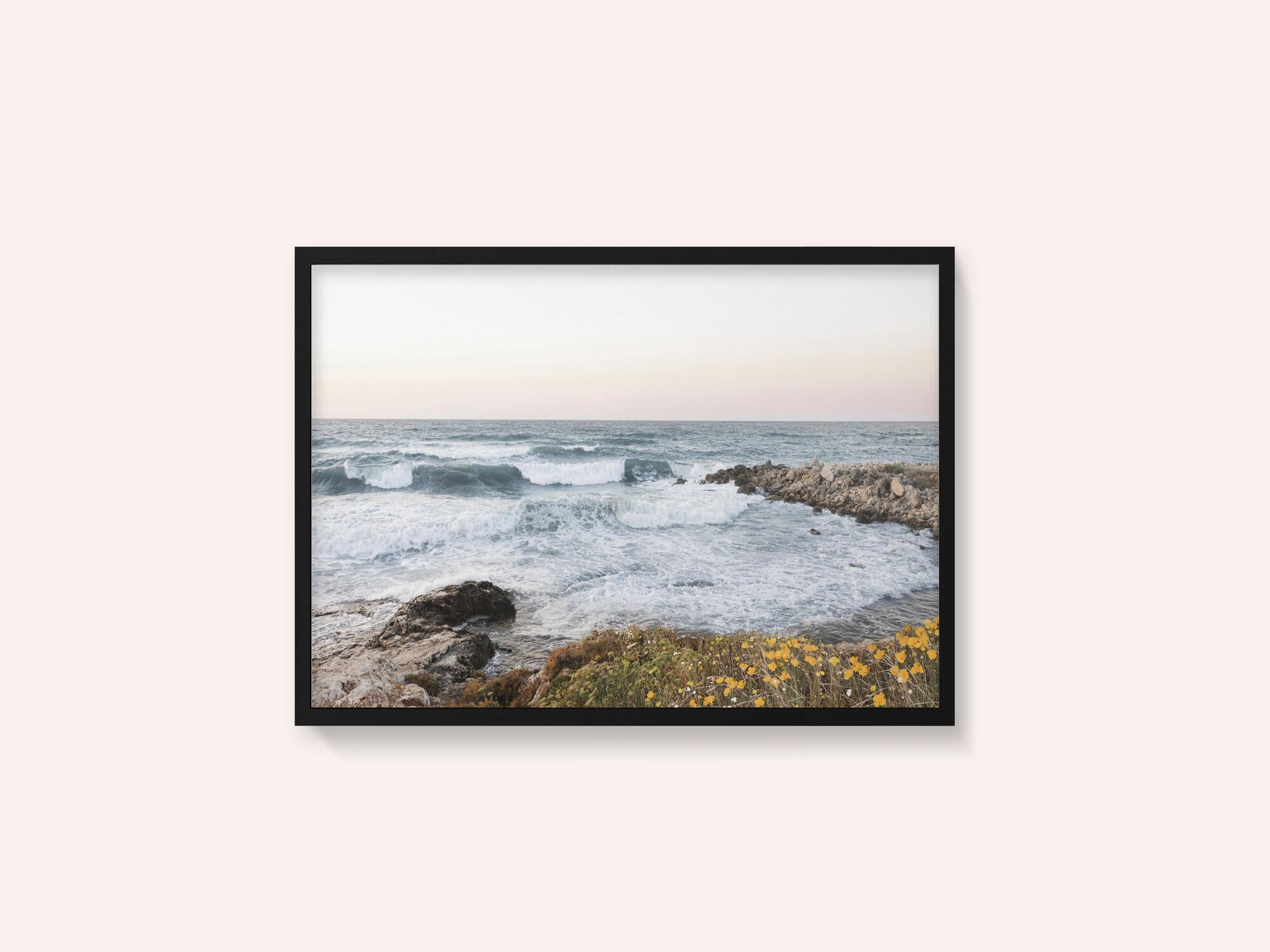 Seascape and poppies