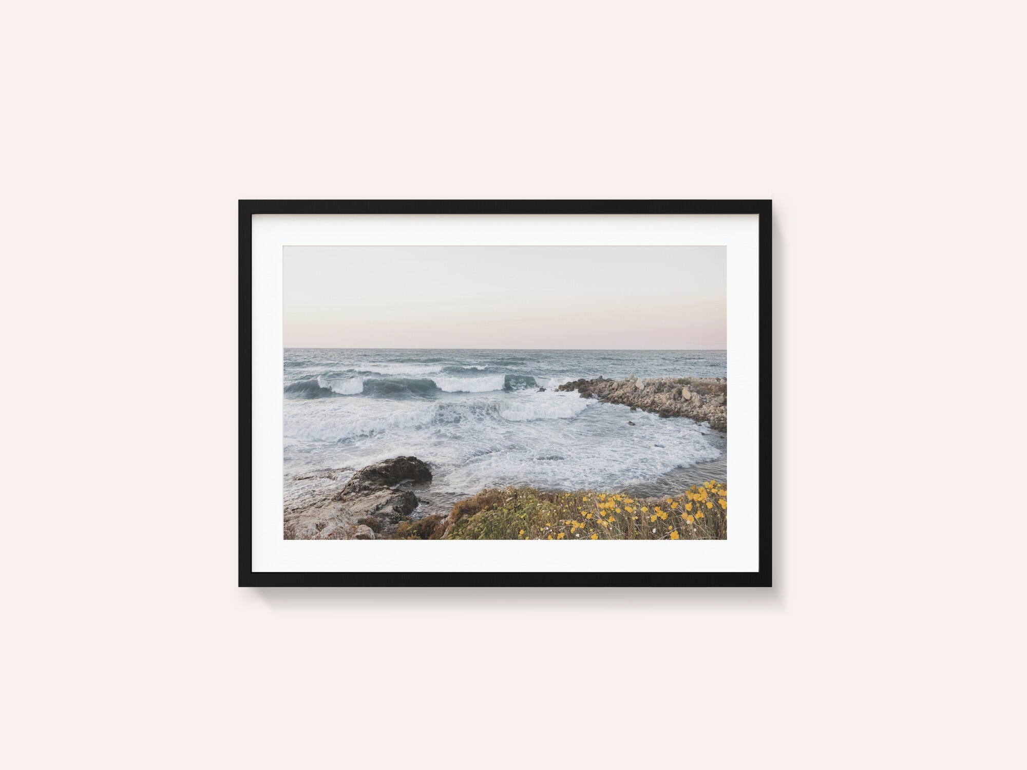 Seascape and poppies