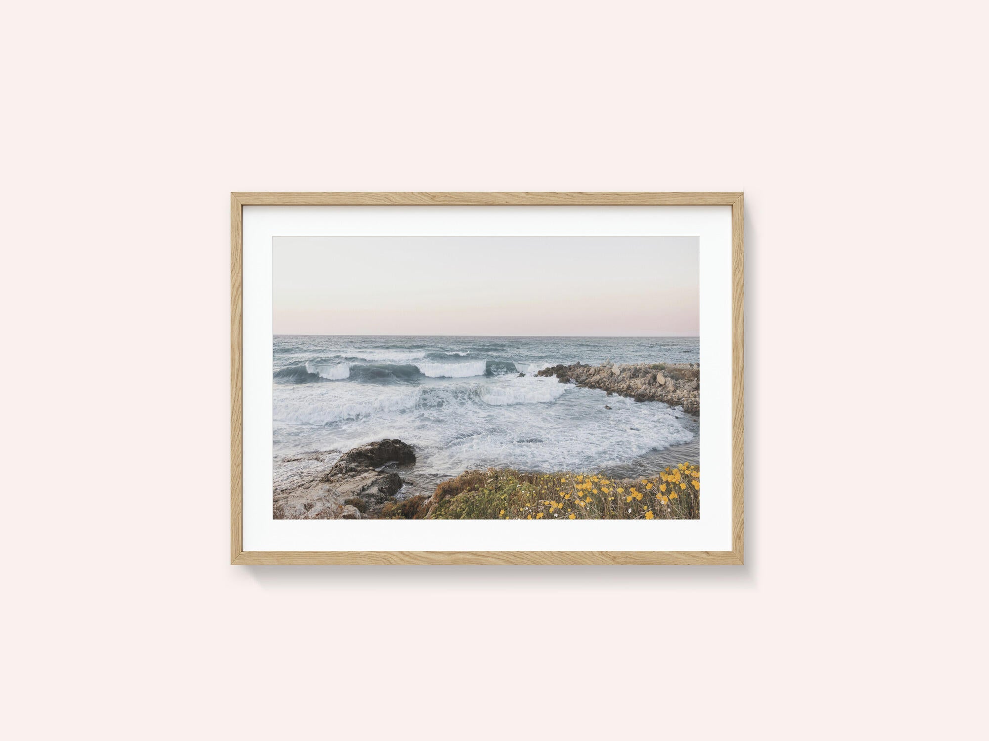 Seascape and poppies
