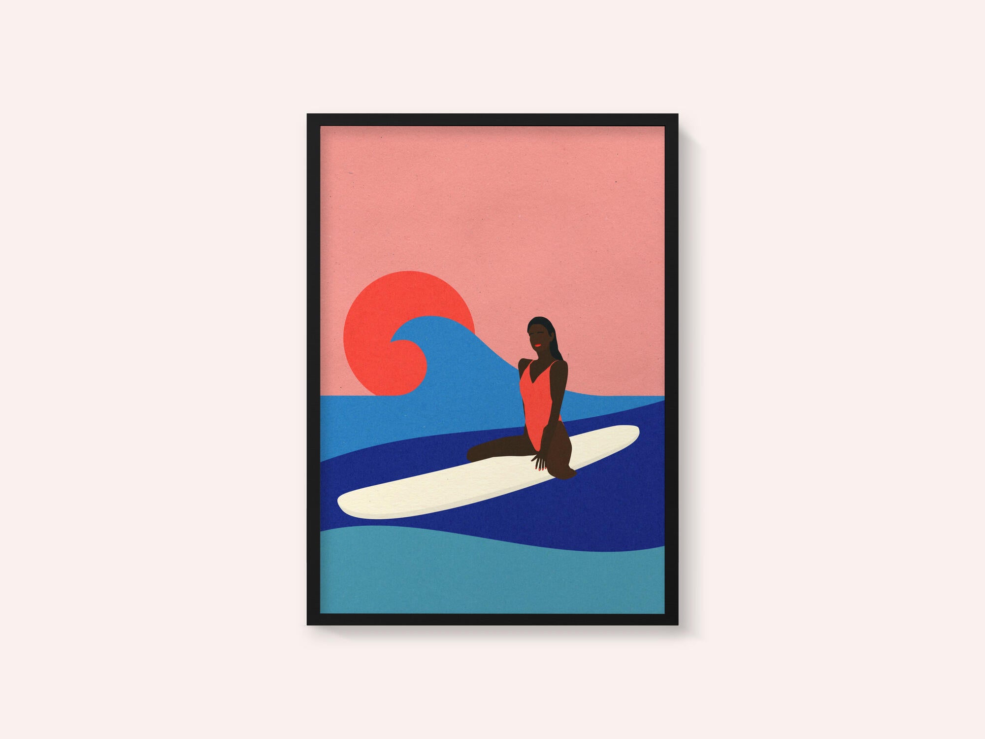 Girl On a Surfboard
