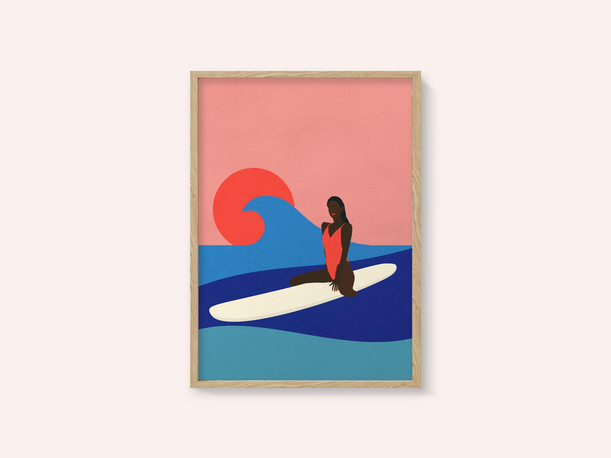 Girl On a Surfboard