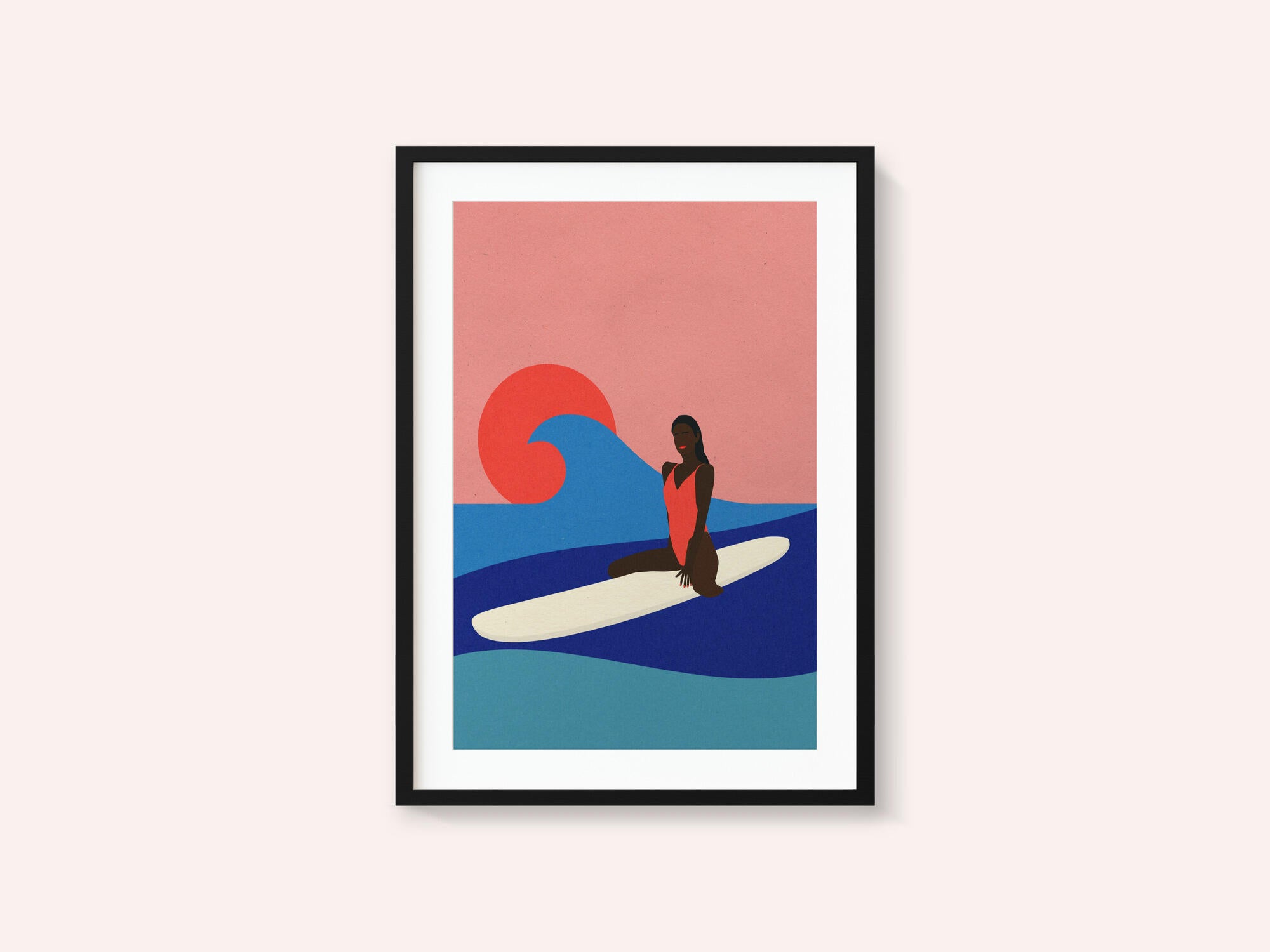 Girl On a Surfboard