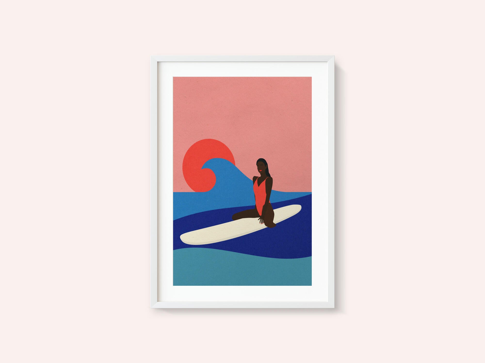 Girl On a Surfboard