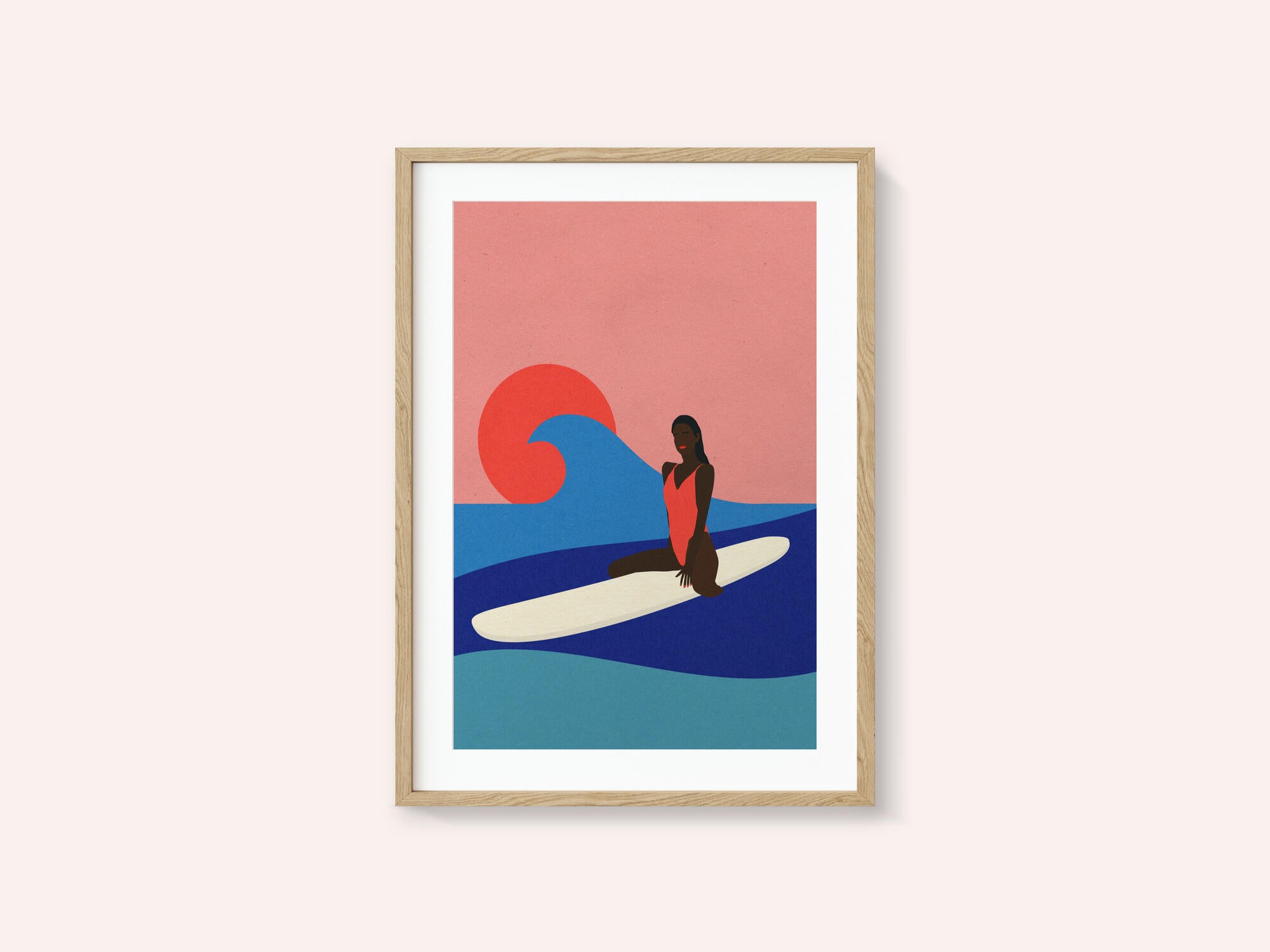Girl On a Surfboard