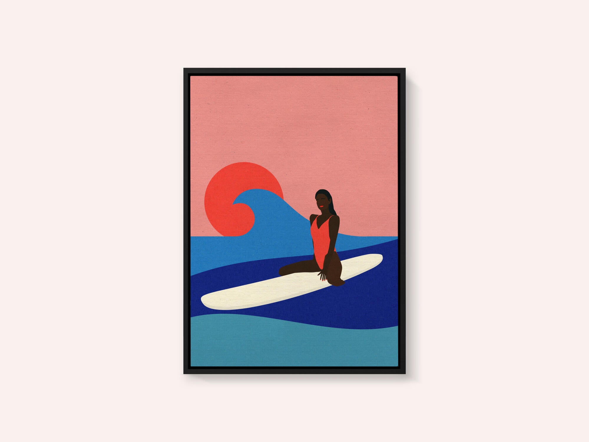 Girl On a Surfboard