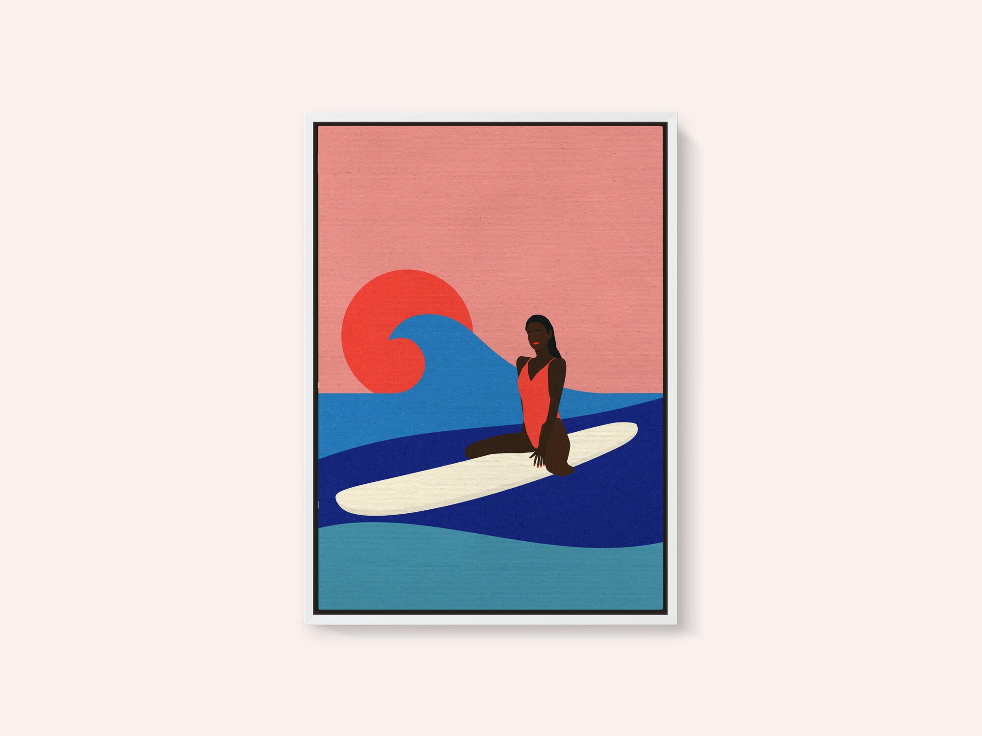 Girl On a Surfboard