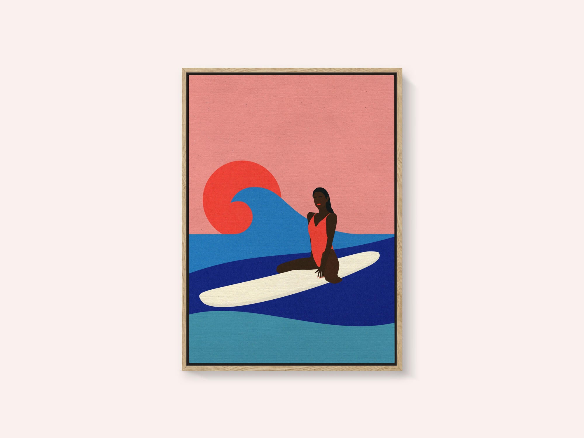 Girl On a Surfboard