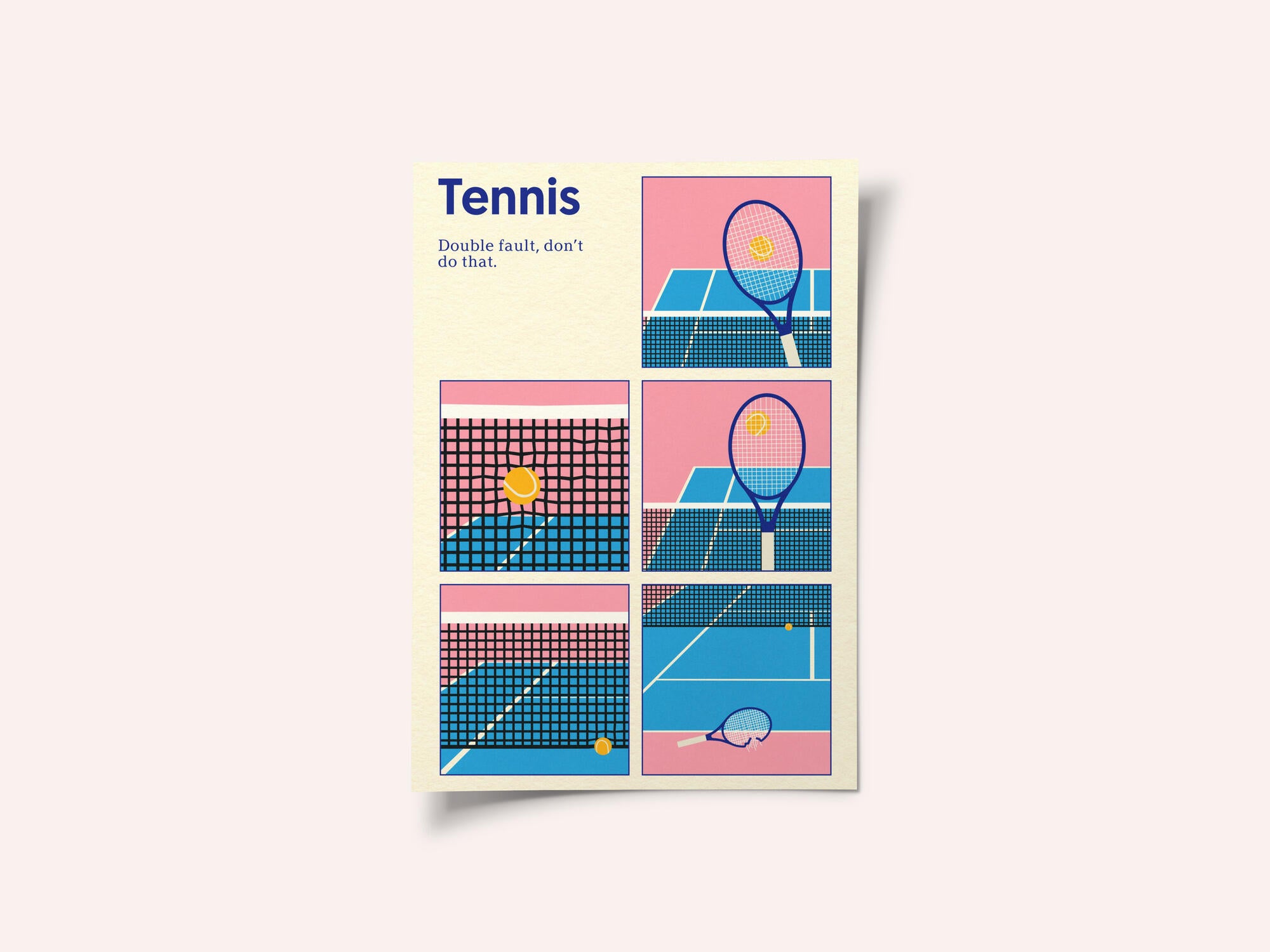 Poster Tennis Double Vault