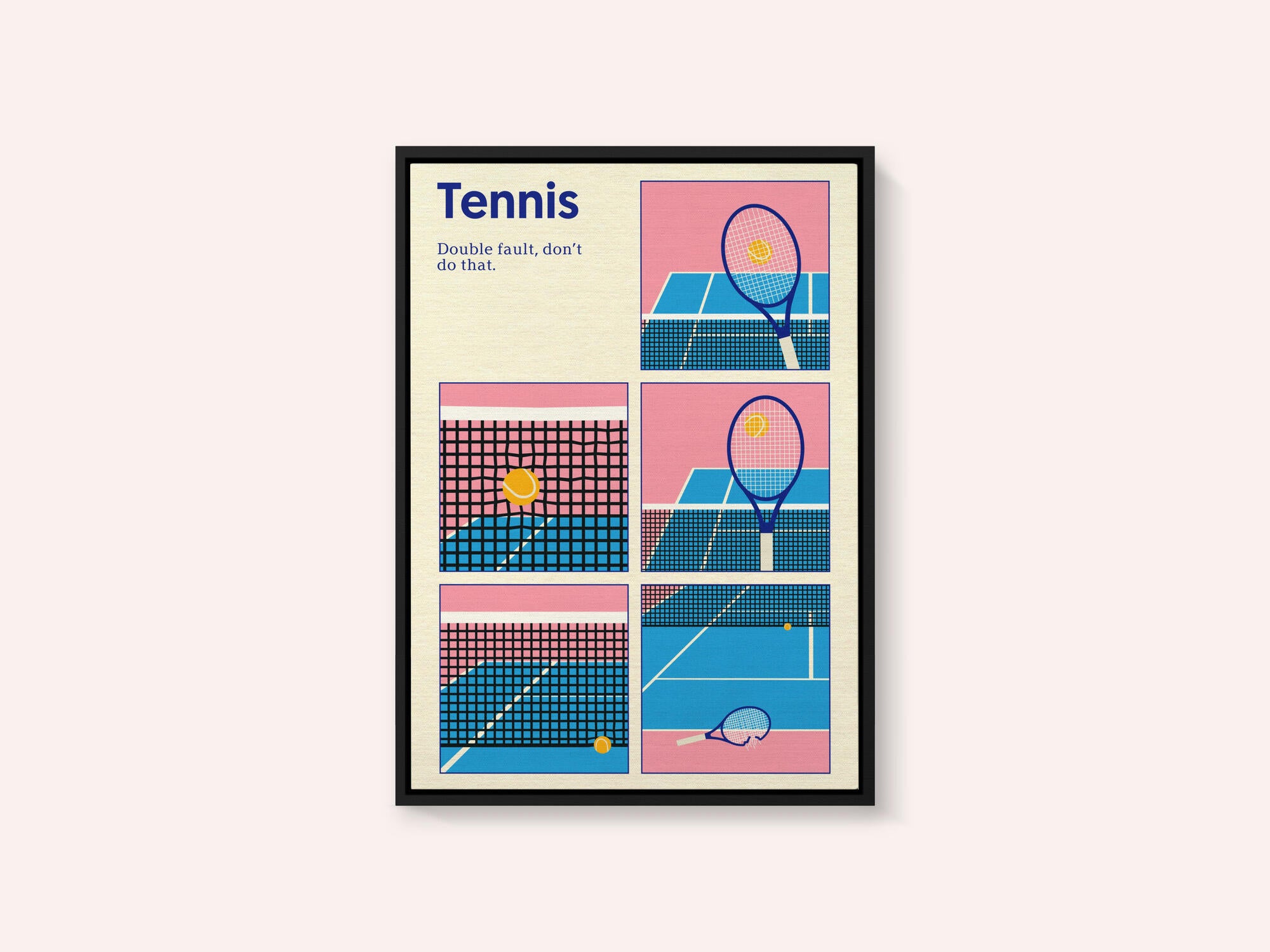 Poster Tennis Double Vault